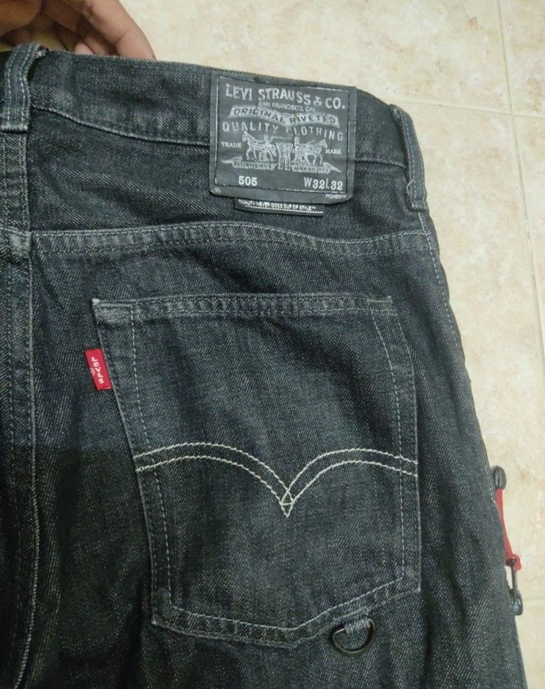 Fragment Design × Levi's Rare Levis Fenom Super black Fragment jeans Size US 32 / EU 48 - 3 Thumbnail