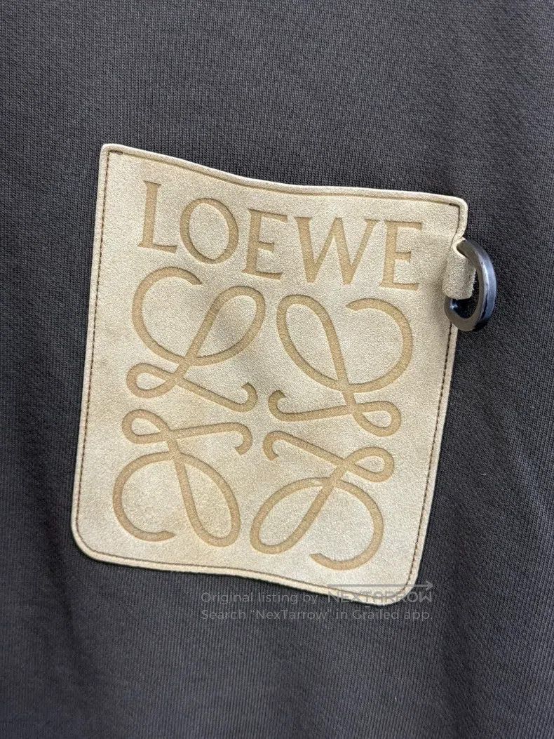 Loewe Loewe Leather Label Logo Hoodie with Hood Size US M / EU 48-50 / 2 - 2 Thumbnail