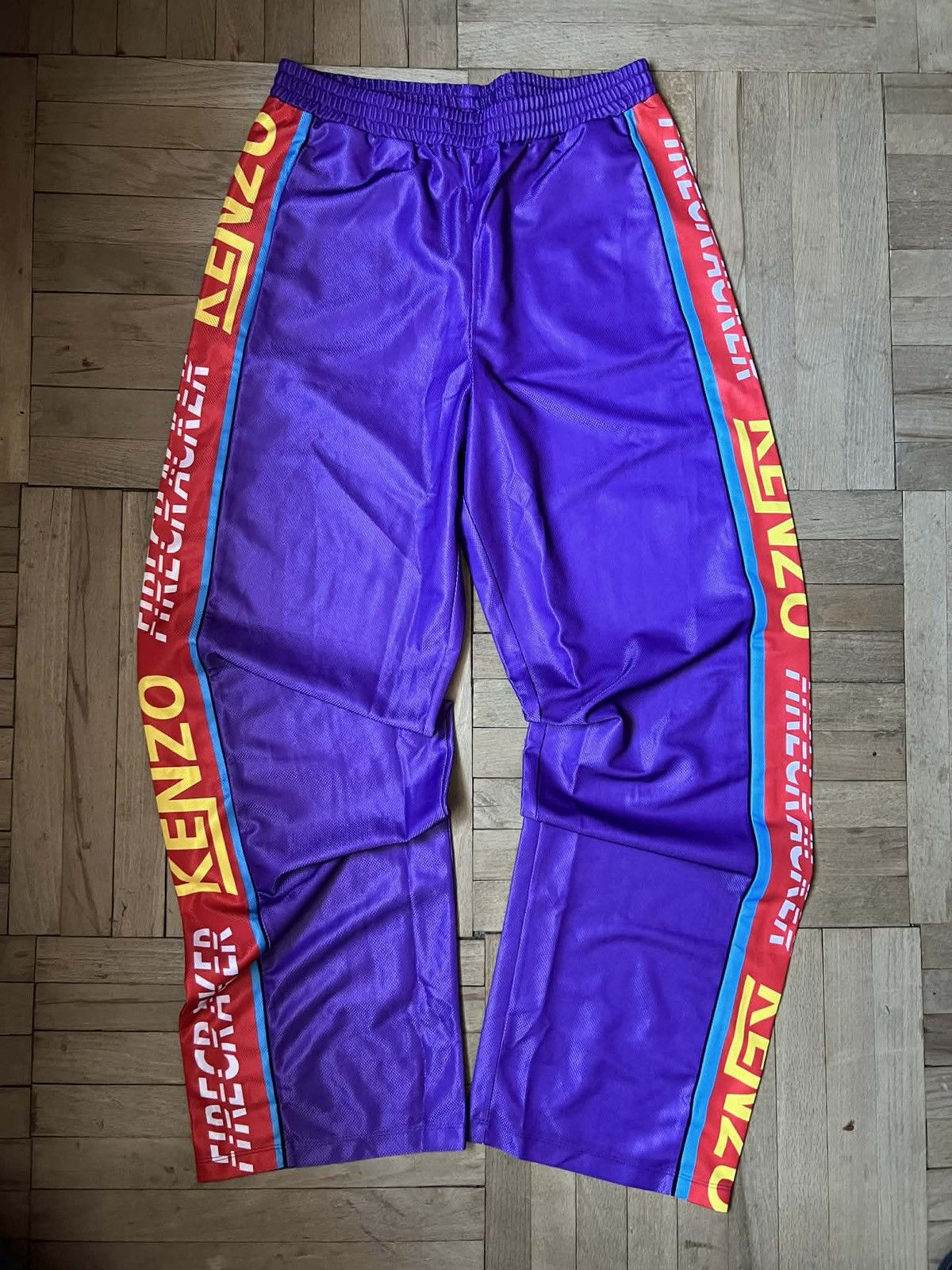 Kenzo Kenzo SS18 "Firecracker" Mesh Track Pants Size US 32 / EU 48 - 2 Thumbnail