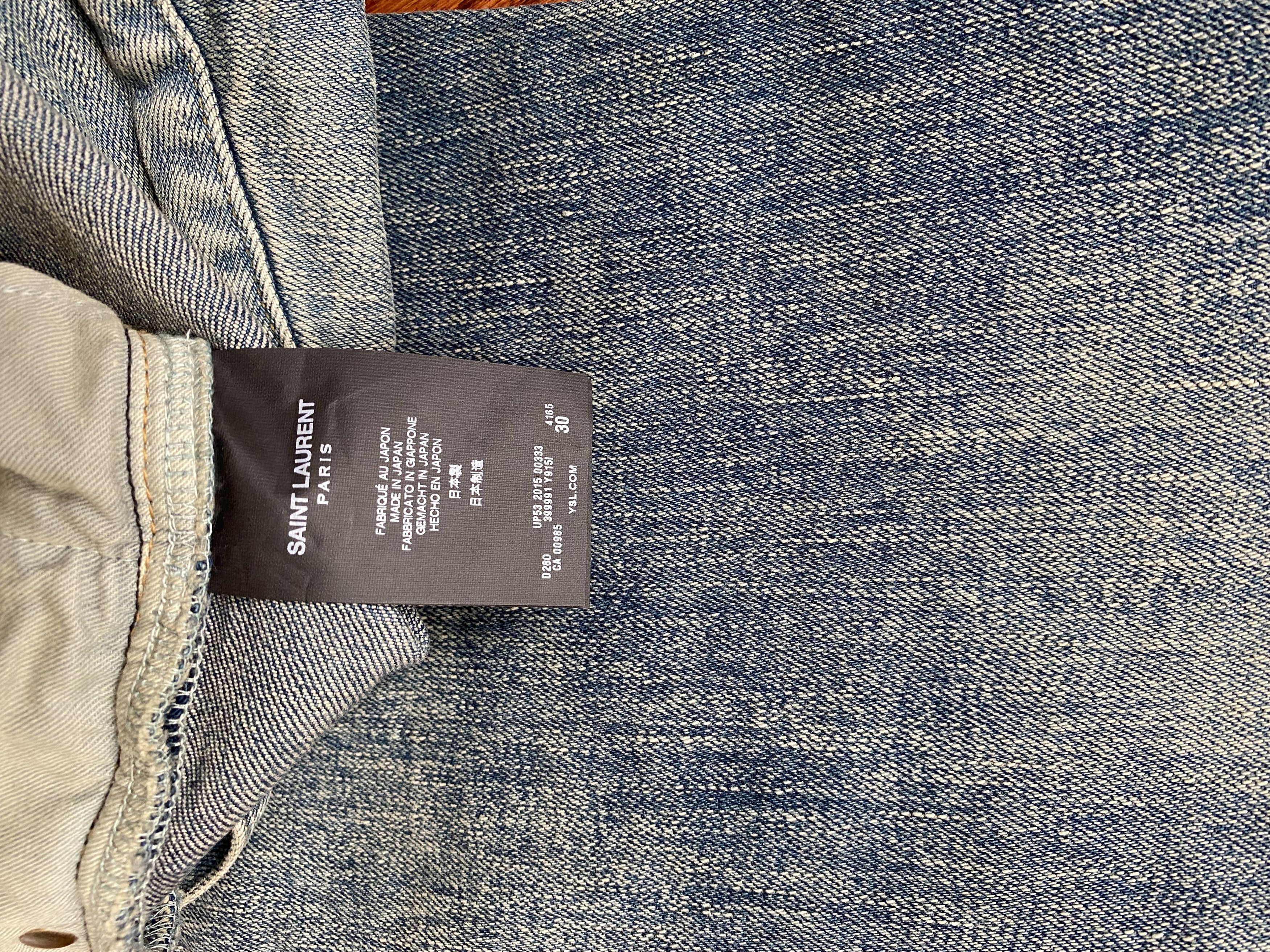Saint Laurent Paris SLP Hedi Slimane D02 Denim Slim Fit 5 Pocket Size US 30 / EU 46 - 5 Thumbnail