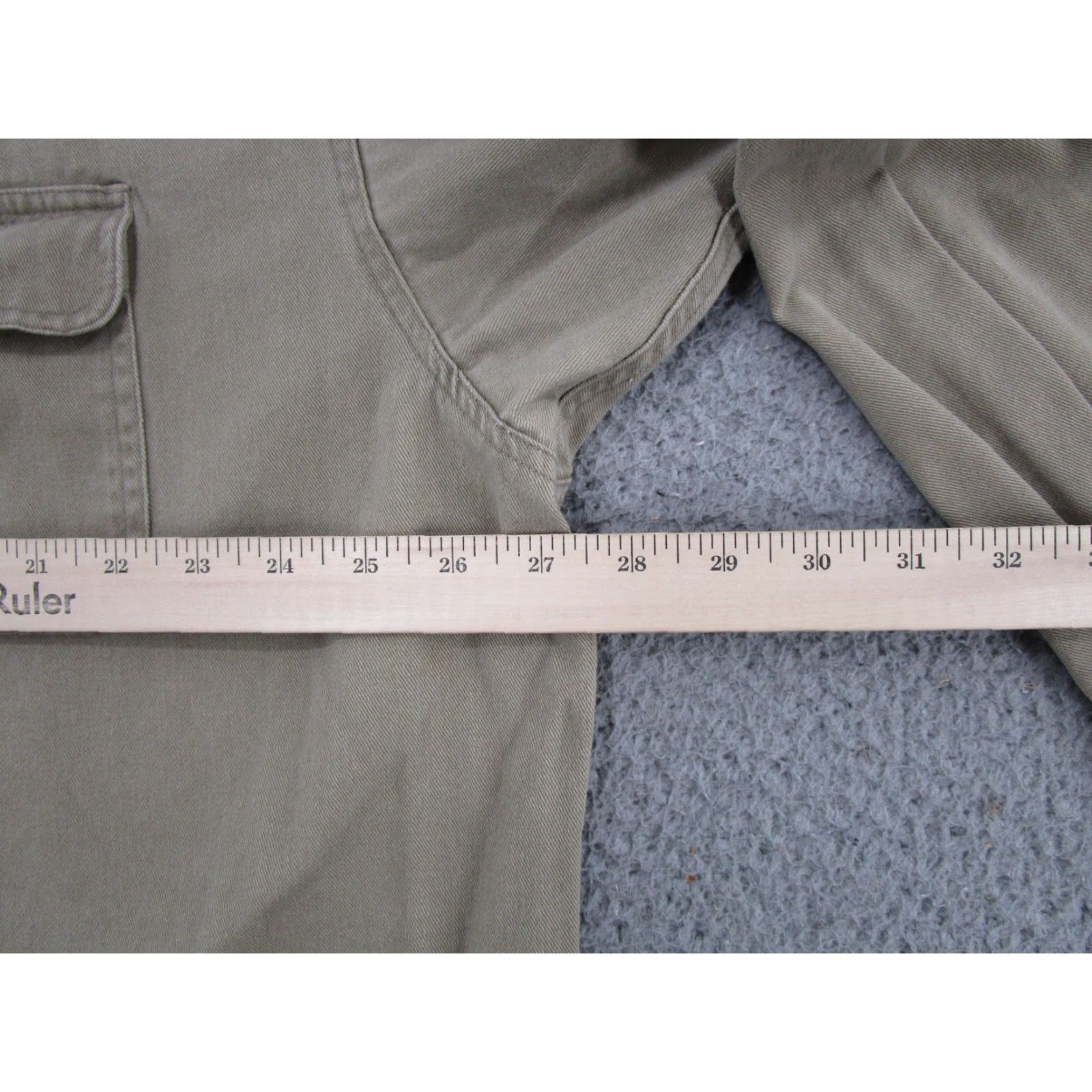 Dickies VINTAGE Dickies Men's Long-Sleeve Work Shirt Beige Canvas Button Up 2XL 90s Mens Shirts Beige 90s Workwear Pockets Wrinkle Resistant Button-Up Size US XXL / EU 58 / 5 - 5 Thumbnail