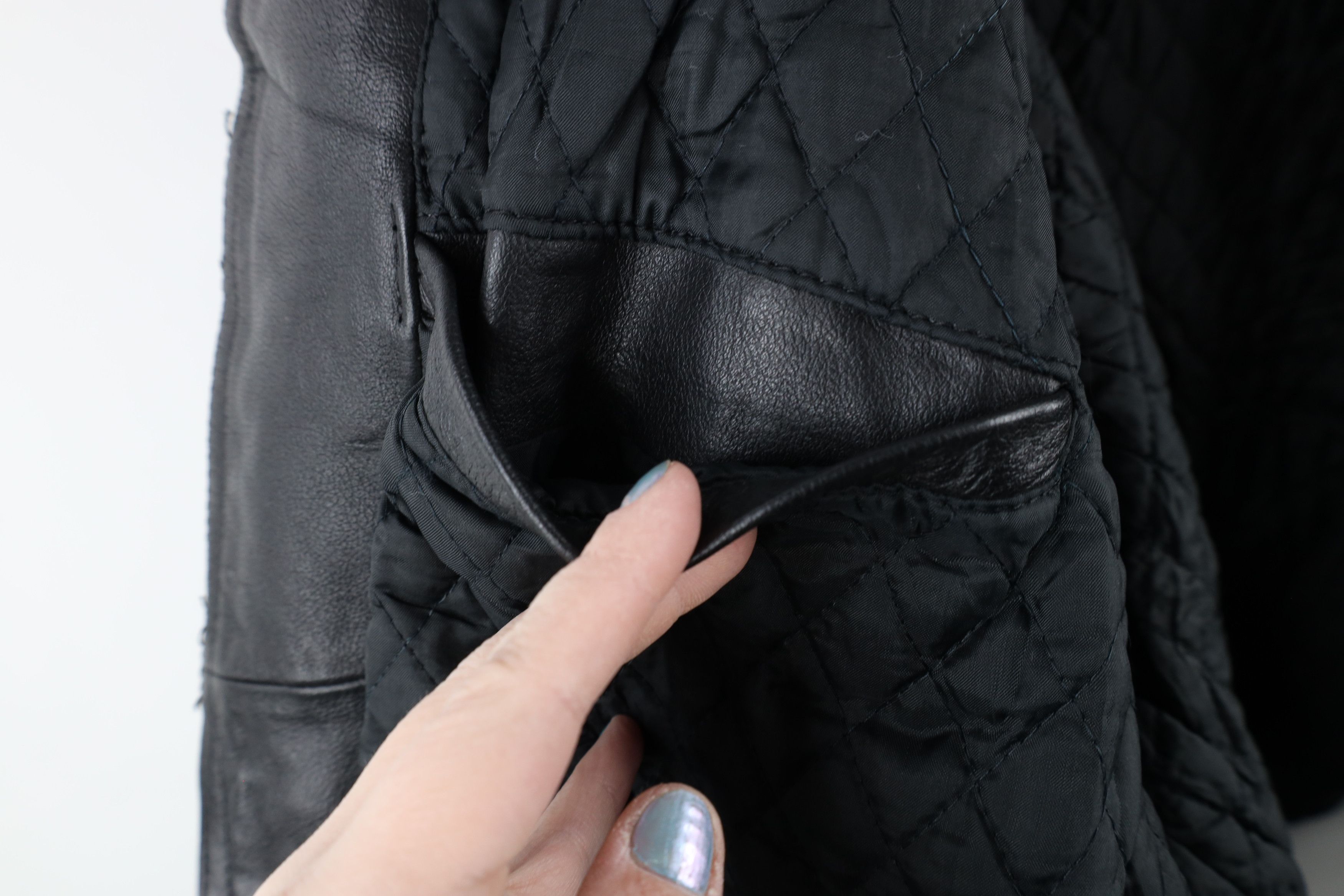 Vintage Vintage 70s Heavyweight Padded Leather Motorcycle Jacket Size US XL / EU 56 / 4 - 15 Thumbnail