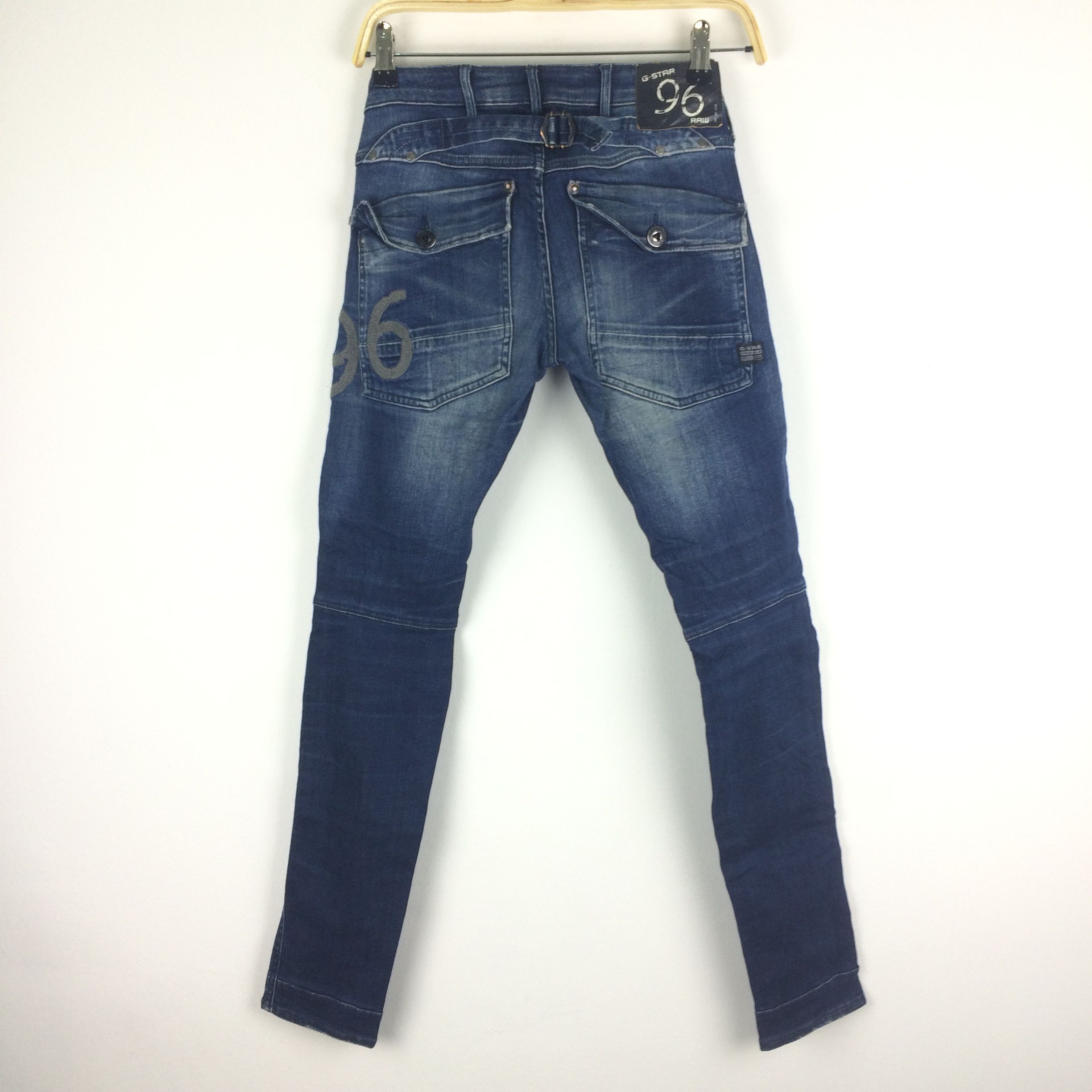 G-Star X21 G-STAR RAW 96 BIKER JEANS W30 Size US 30 / EU 46 - 2 Thumbnail