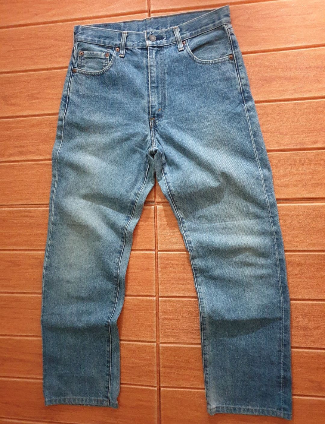 Levi's 💥Vintage Levis big E 502 Salvedge J22 denim pant Size US 30 / EU 46 - 19 Thumbnail