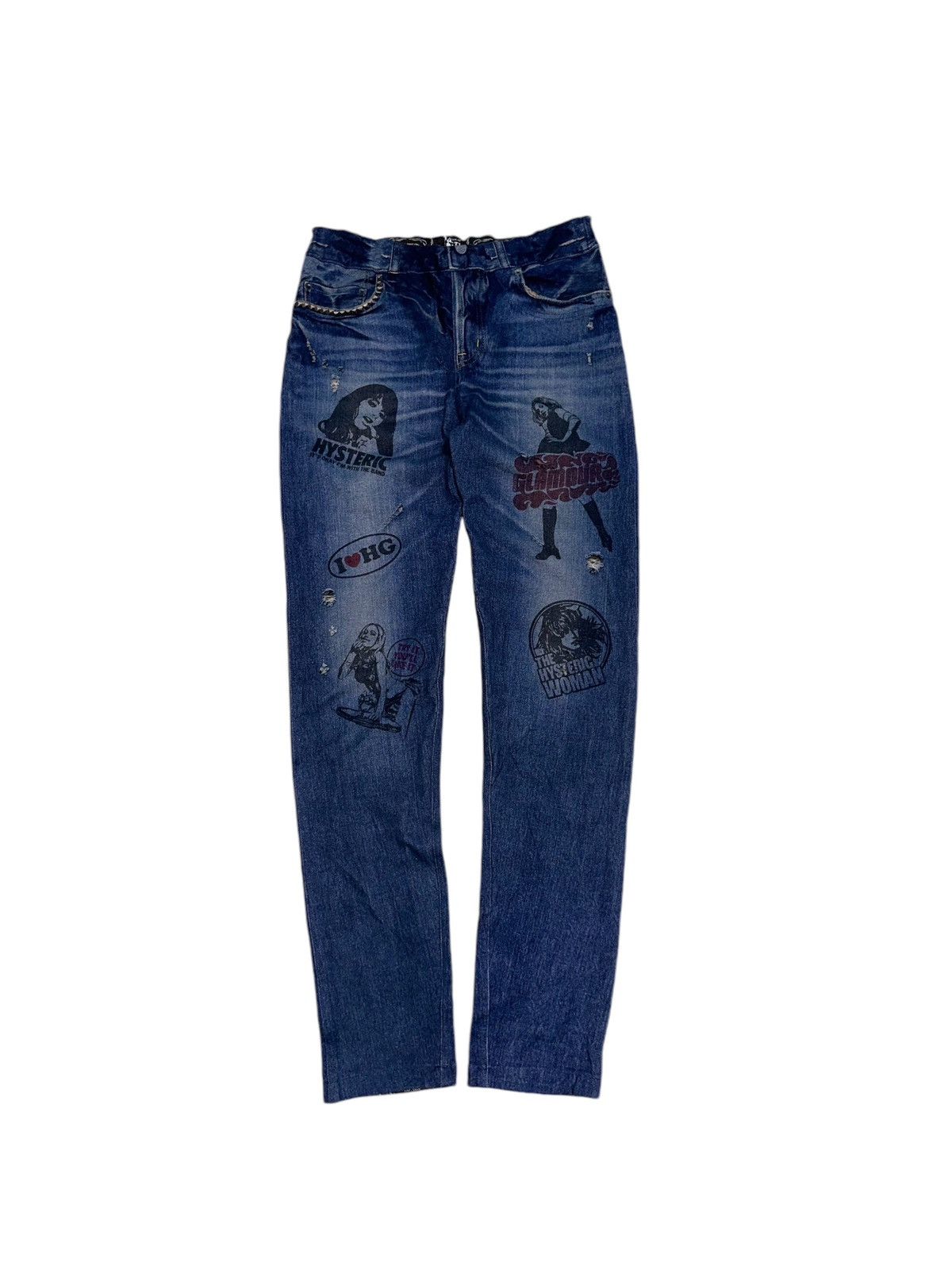 Hysteric Glamour × Japanese Brand Hysteric Glamour Reversible Full Printed Strechable Leggings Size 26" / US 2 / IT 38 - 3 Thumbnail