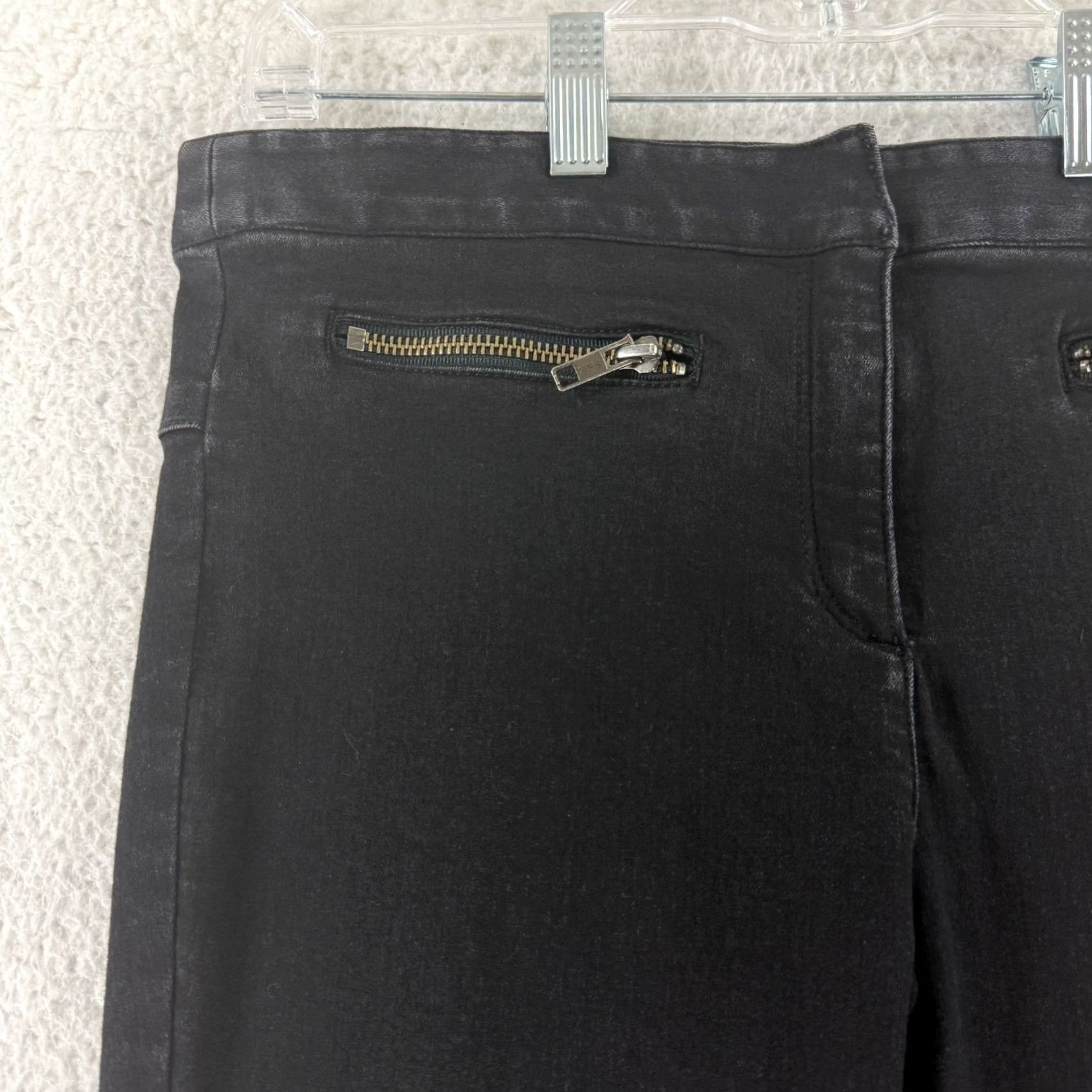 Veronica Beard VERONICA BEARD Jeans Womens 6 Black Skinny Mid Rise Stretch Denim Casual Pants Size 28" / US 6 / IT 42 - 4 Thumbnail