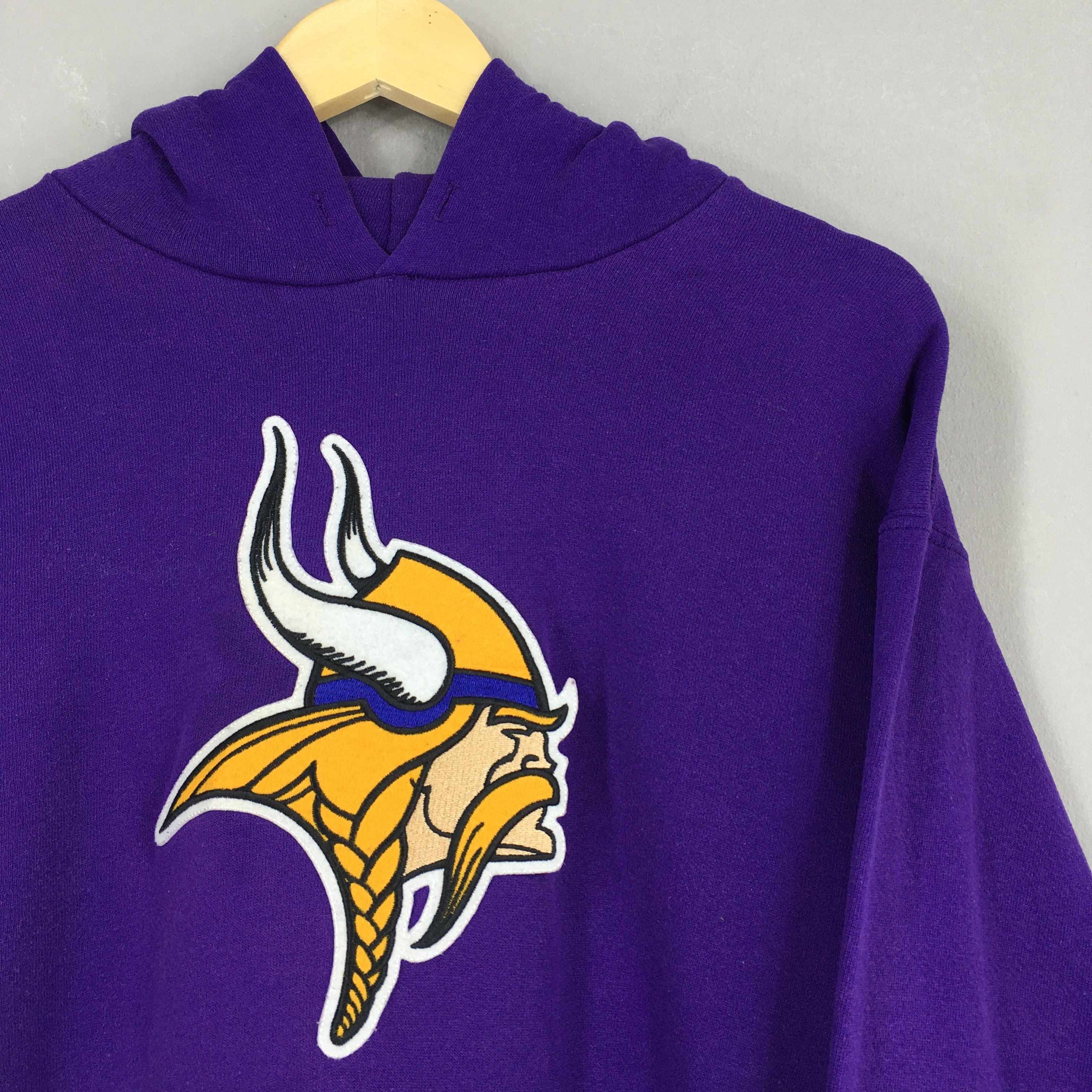 NFL Vintage Minnesota Vikings NFL Rugby Purple Hoodie Large Size US L / EU 52-54 / 3 - 2 Thumbnail