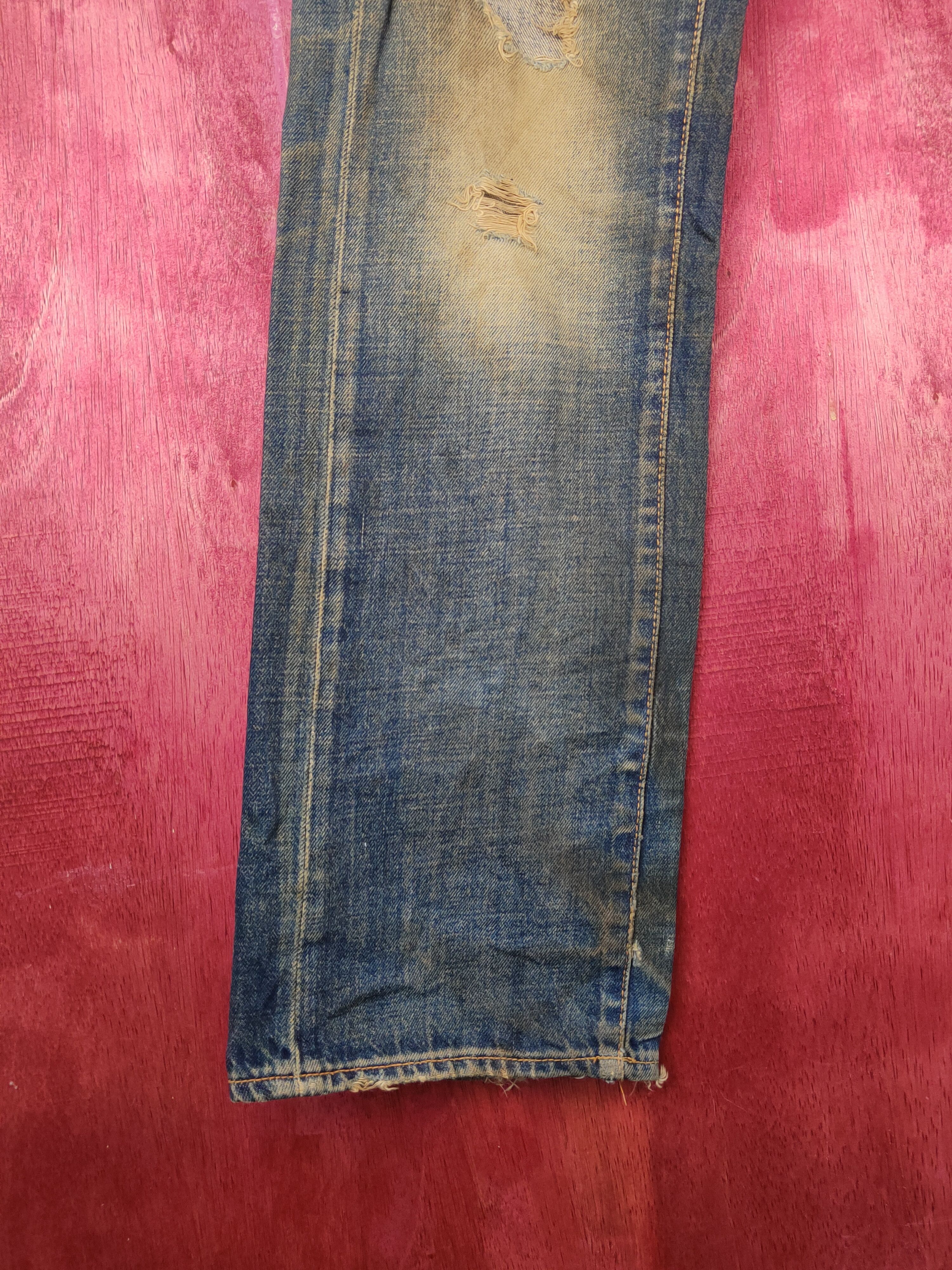 Energie D Energie Dark Blue Distressed faded jeans Denim #S1540 Size US 29 - 5 Thumbnail