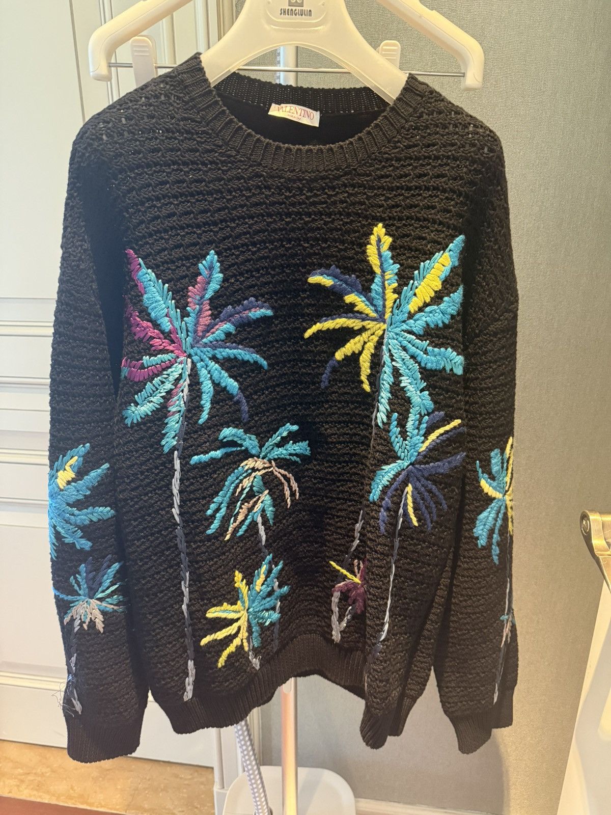 Valentino Multicolored palm tree embroidery jumper size M Size US M / EU 48-50 / 2 - 3 Thumbnail