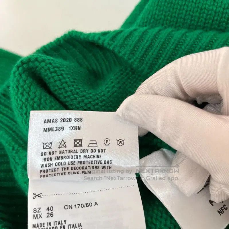 Miu Miu Miu Miu Green Cashmere Long Sleeve Sweater . Size L / US 10 / IT 46 - 8 Thumbnail