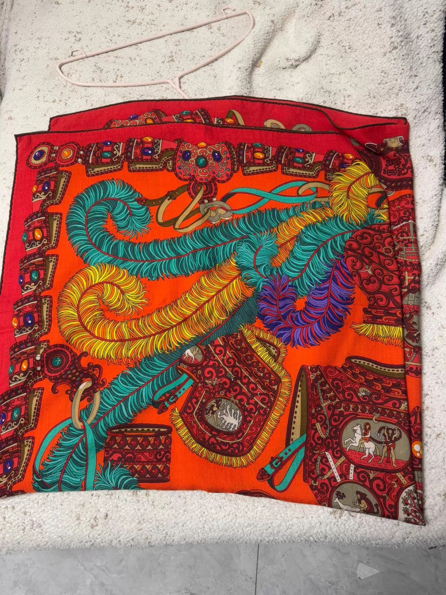 Hermes Hermès Cashmere 140x140 Scarf Authentic Size ONE SIZE - 3 Thumbnail