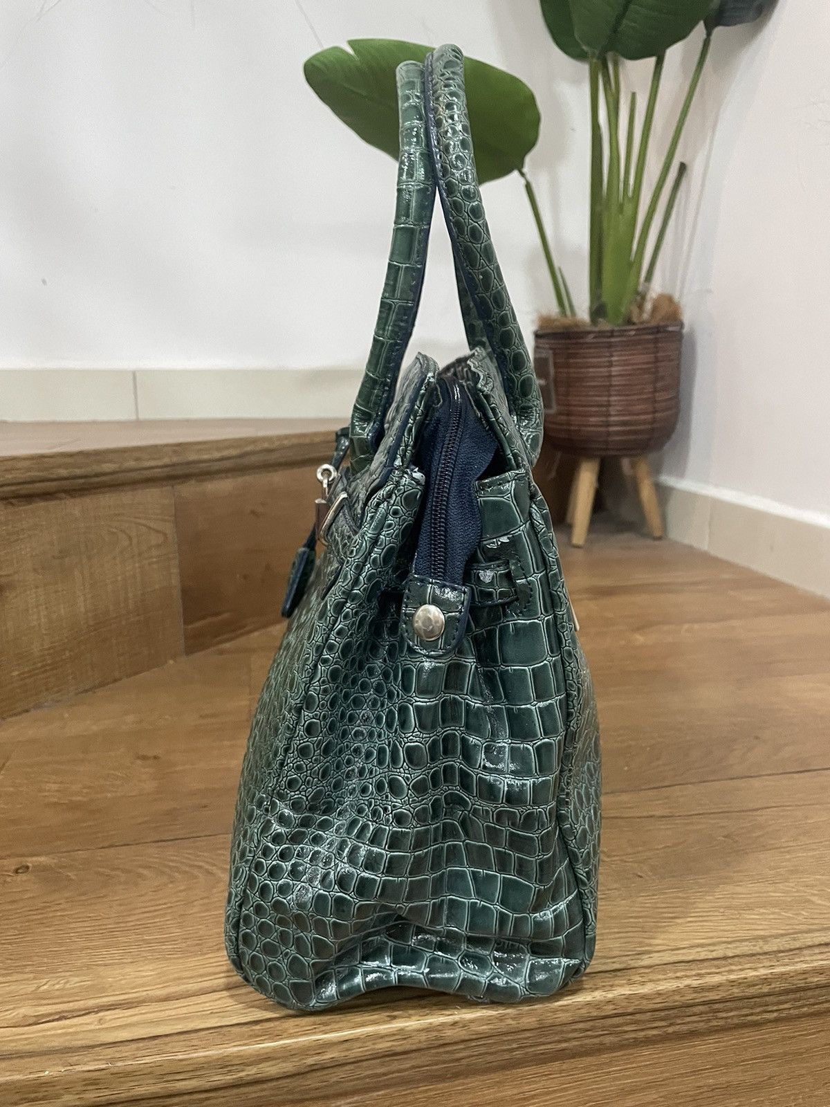 Hardy Amies Authentic HARDY AMIES Birkin crocodile leather bag Size ONE SIZE - 3 Thumbnail