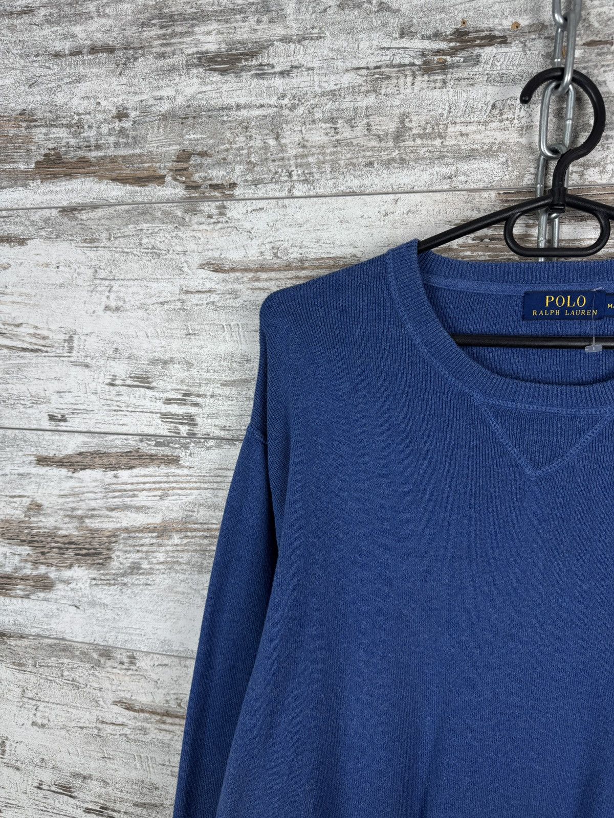 Polo Ralph Lauren × Vintage Mens Vintage Polo Ralph Lauren sweaters blue sweatshirt Size US M / EU 48-50 / 2 - 3 Thumbnail