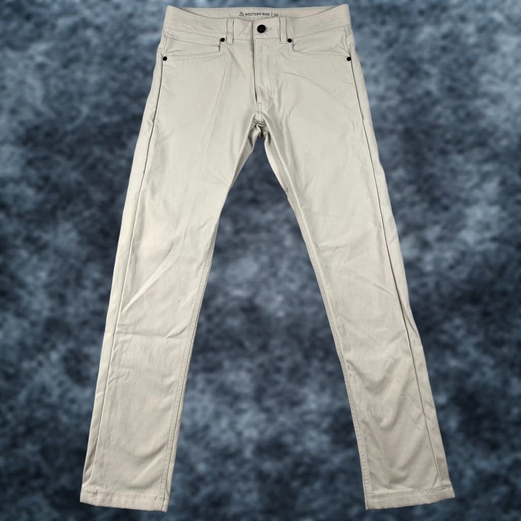 Vintage Western Rise Pants Mens 30 Beige Stretch Nylon Hiking 30x30 Outdoors Trail Size US 30 / EU 46 - 1 Thumbnail