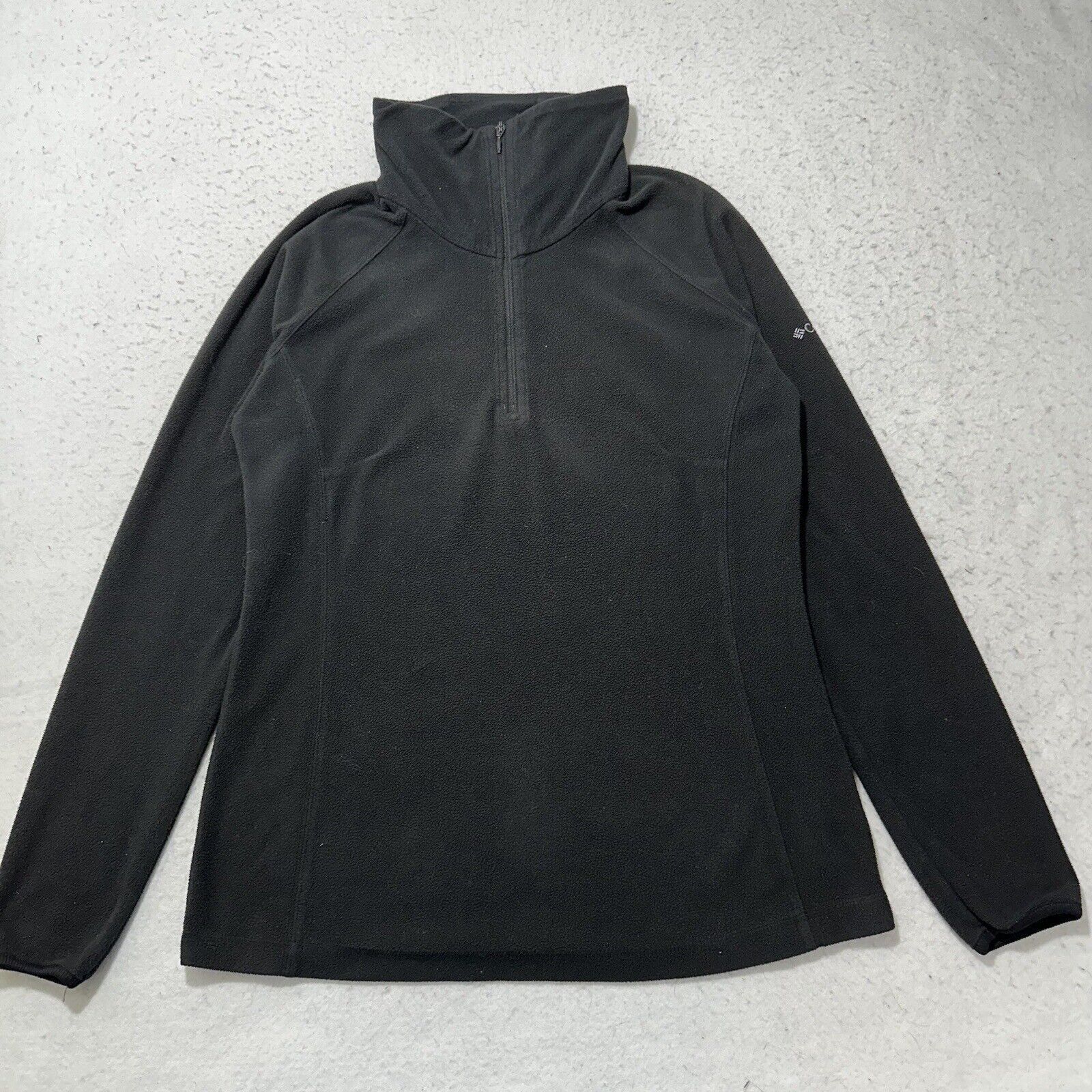 Columbia Columbia Medium Fleece 1/4 Zip Black Sweatshirt Embroidered Size M / US 6-8 / IT 42-44 - 1 Thumbnail