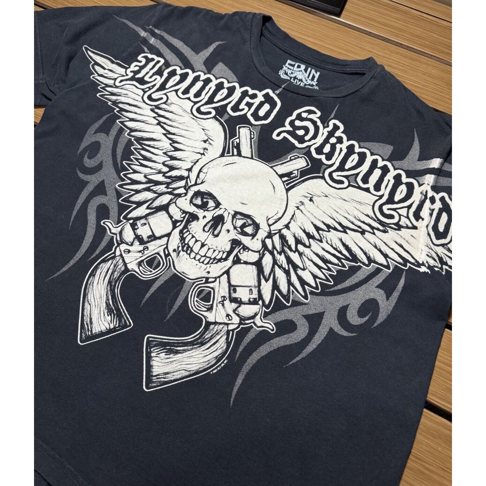 EDUN Y2K Grunge Lynyrd skynyrd Size Large Punk Skater Type Skull Size US L / EU 52-54 / 3 - 3 Thumbnail