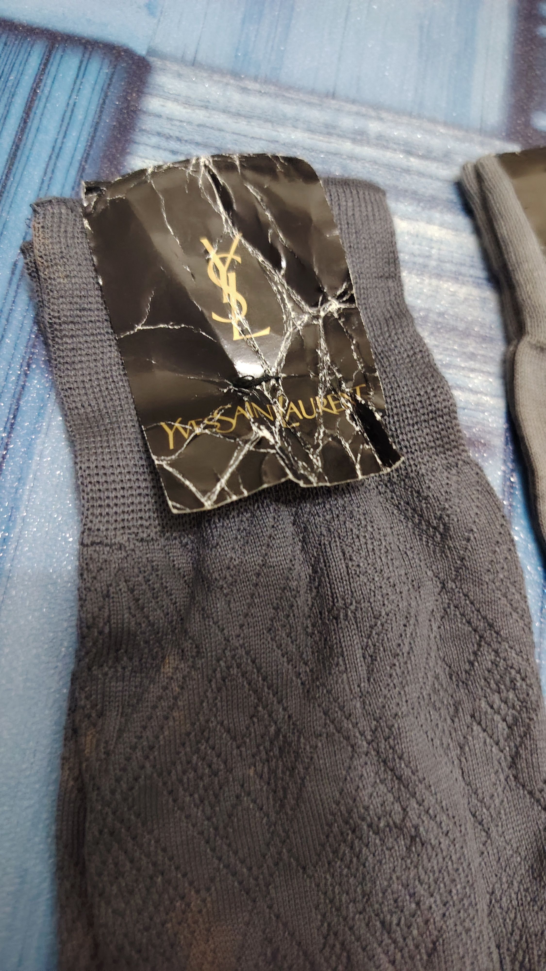 Vintage × Yves Saint Laurent Japanese YSL socks 2 pcs Size ONE SIZE - 2 Thumbnail
