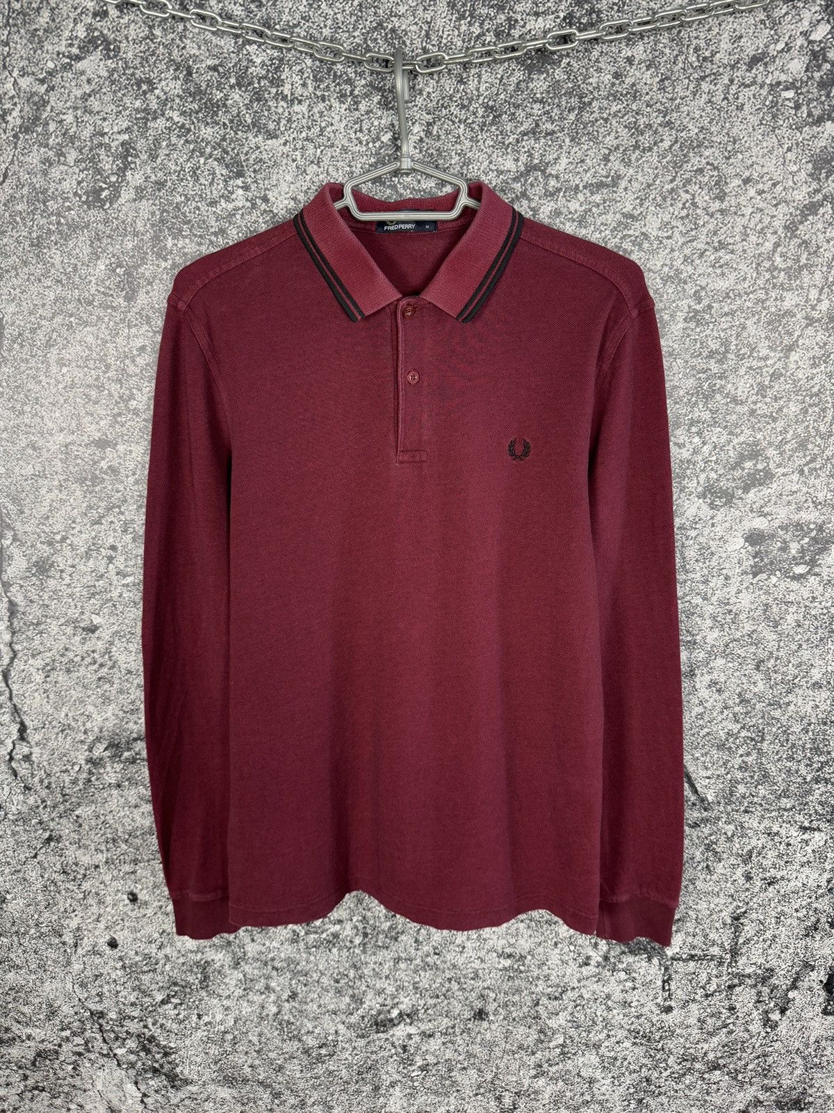 Fred Perry Fred Perry Long Sleeve Cotton Polo Shirt Streetwear Size M Size US M / EU 48-50 / 2 - 1 Thumbnail