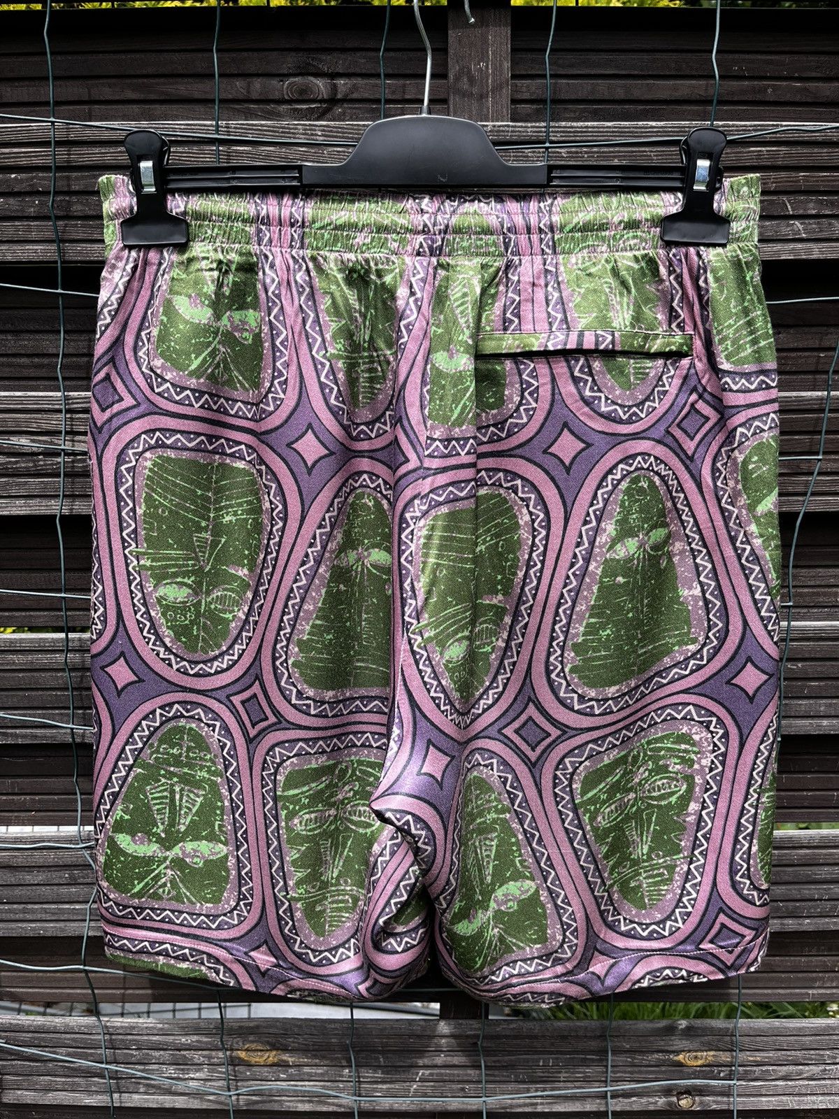Other 🔴 STUSSY MASK PRINT STREETWEAR Y2K RARE HYPE SHORTS Size US 30 / EU 46 - 10 Thumbnail