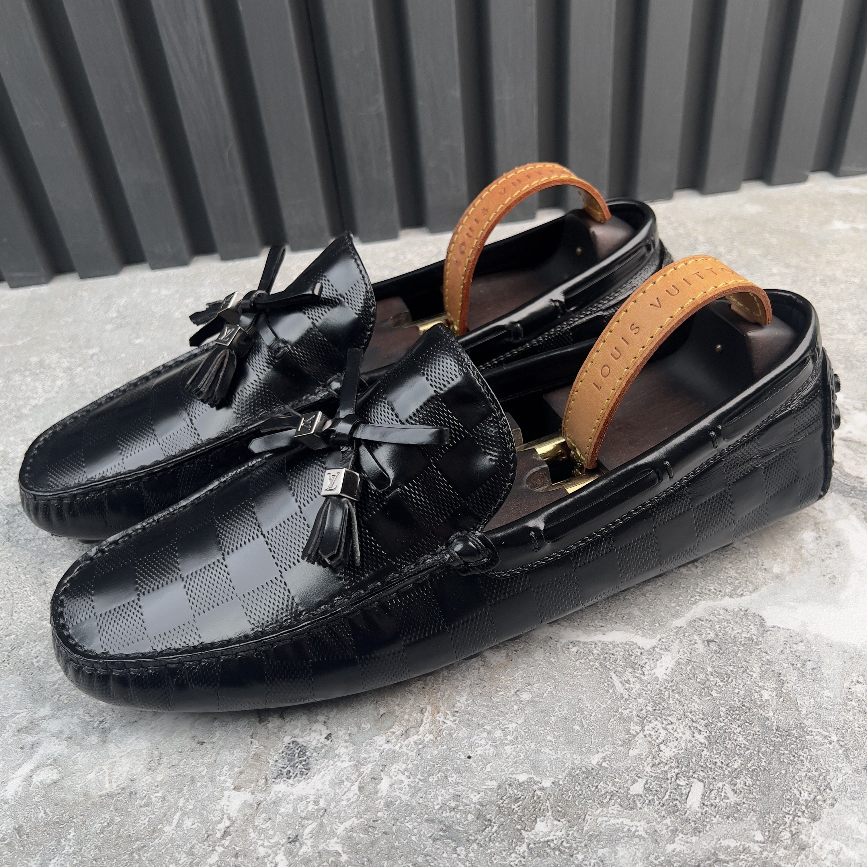 Louis Vuitton Arizona Damier Tasseled Driving Moccasins Size US 8 / EU 41 - 3 Thumbnail