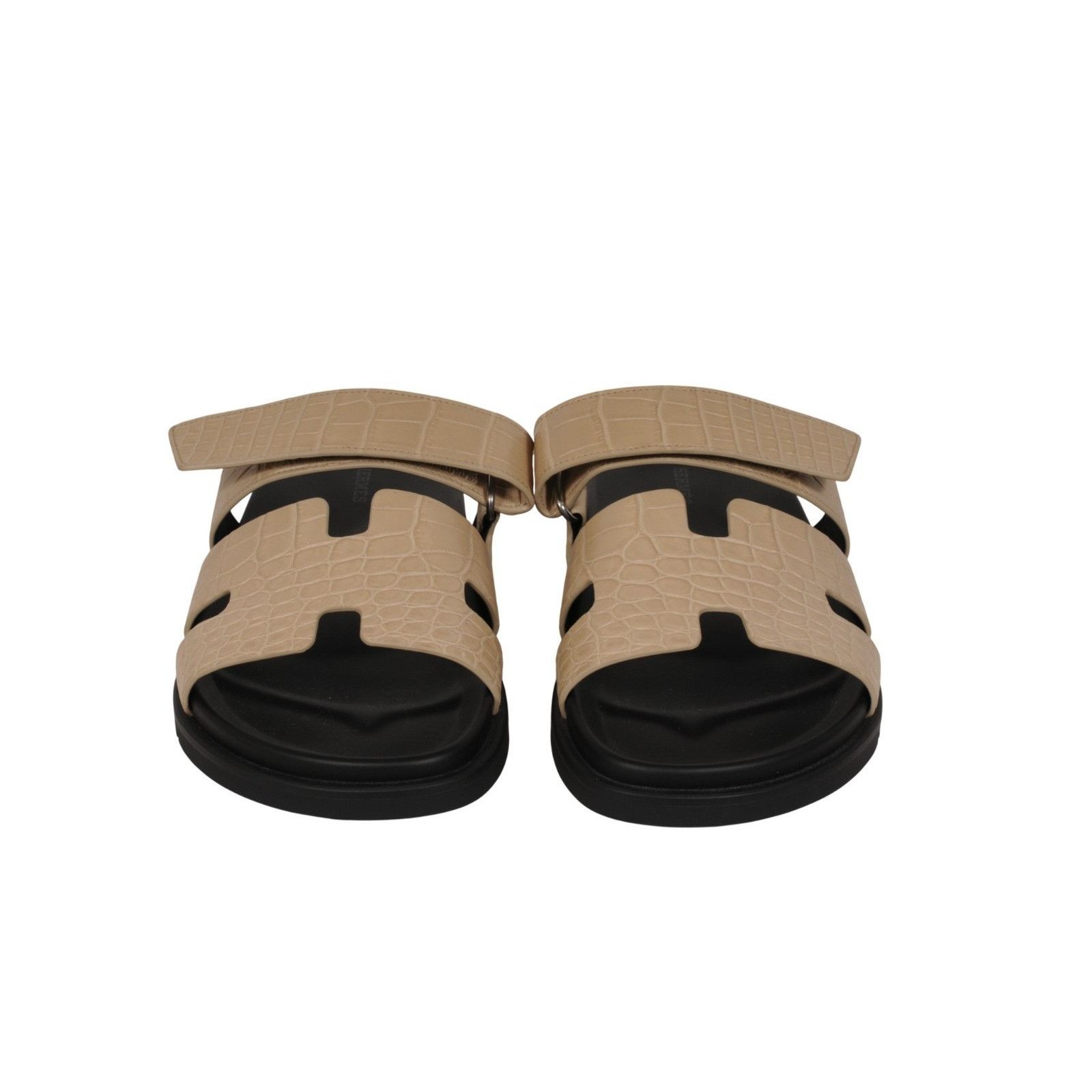 Hermes Chypre Sandals Aligator Crocodile Beton Tan Size US 9 / EU 42 - 8 Thumbnail