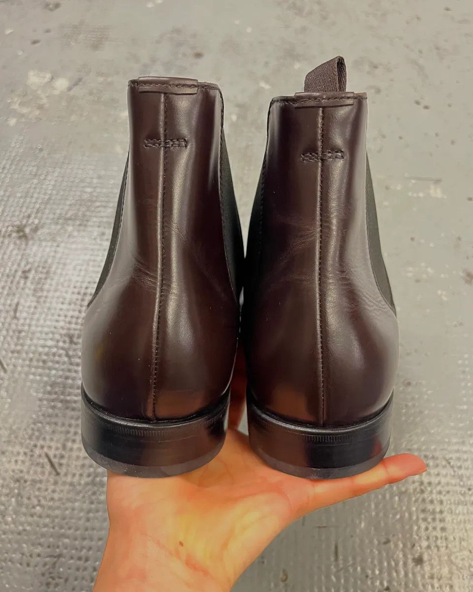 Prada Prada Brown Leather Chelsea Boots Size US 8 / EU 41 - 7 Thumbnail