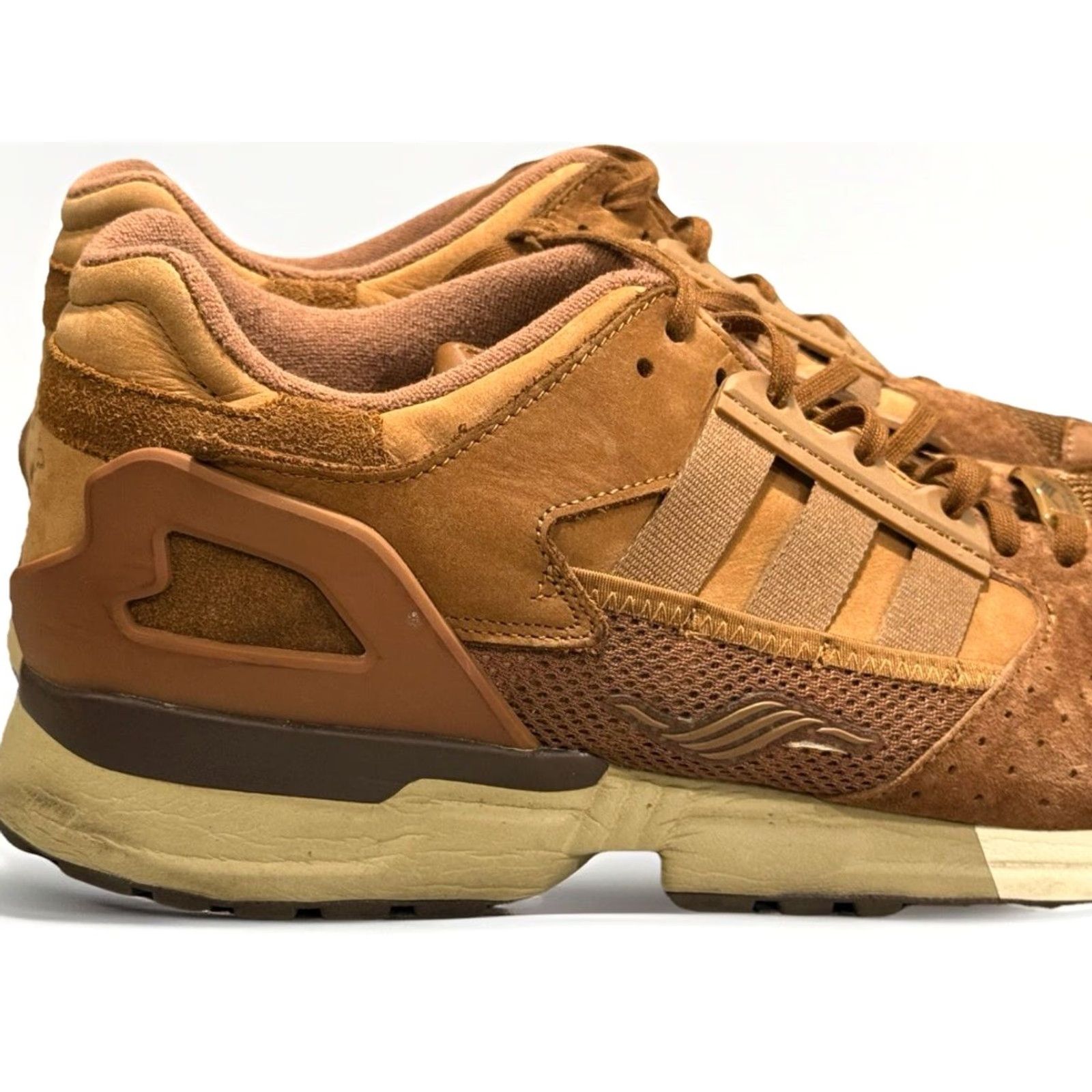 Adidas Adidas Originals ZX 10000 Sneaker GX7576 Mens Size 14 Brown Suede 2021 Athletic Low Top Shoes Size US 14 / EU 47 - 3 Thumbnail