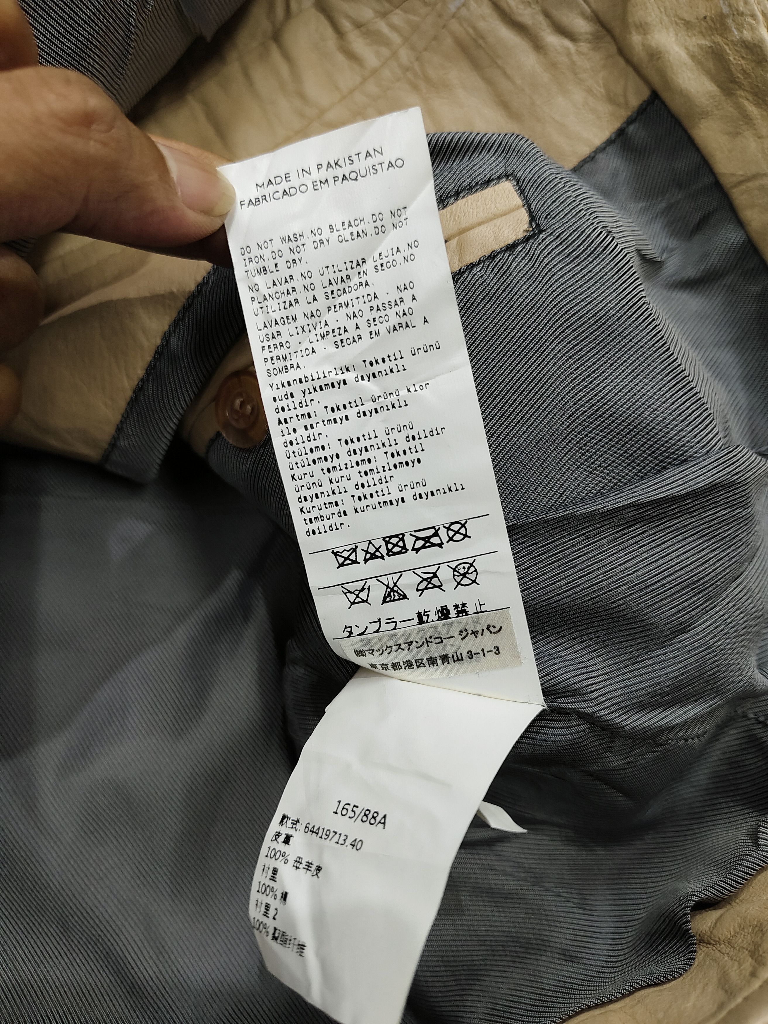 MAX&Co. 00s Max&co- Minimal Cropped Moto Biker Leather Jacket Size M / US 6-8 / IT 42-44 - 12 Thumbnail