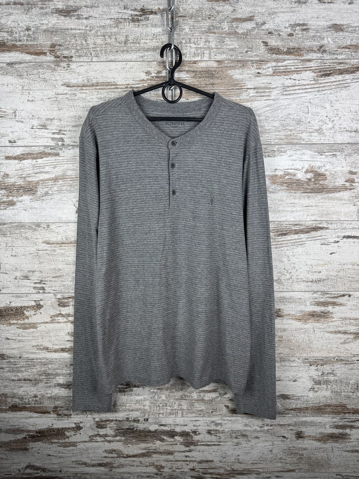 Allsaints Vintage Allsaints RAPHAEL LS HENLEY long sleeve T-shirt Size US XL / EU 56 / 4 - 2 Thumbnail