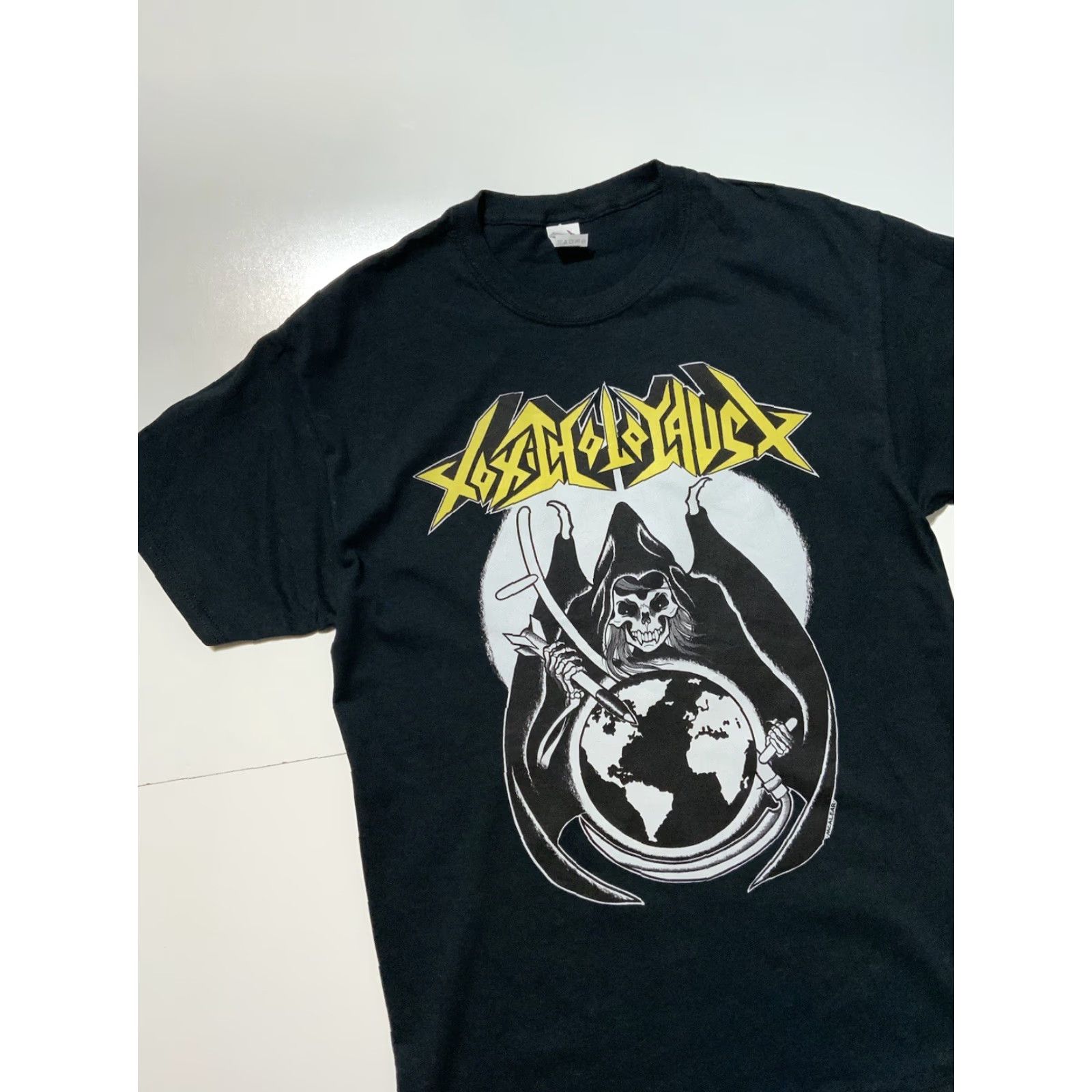 Fruit Of The Loom Toxic Holocaust Reaper Demo EP Album Thrash Metal Rock Band Black T-Shirt Sz. M Mens Size M Band Shirt Size US M / EU 48-50 / 2 - 3 Thumbnail