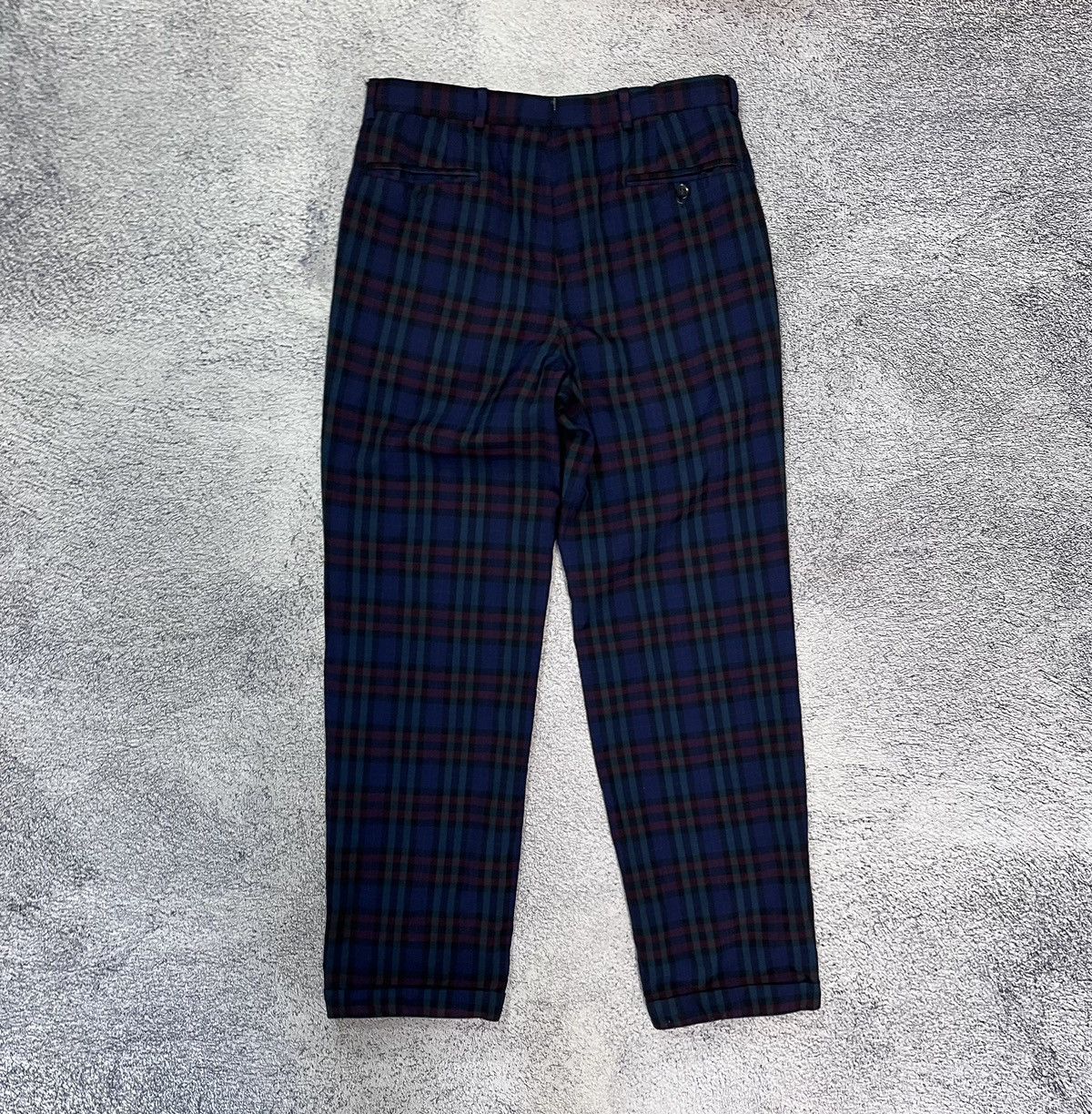 Burberry Burberrys Men’s Pants Trousers Striped Vintage 100% Wool Size US 33 - 6 Thumbnail