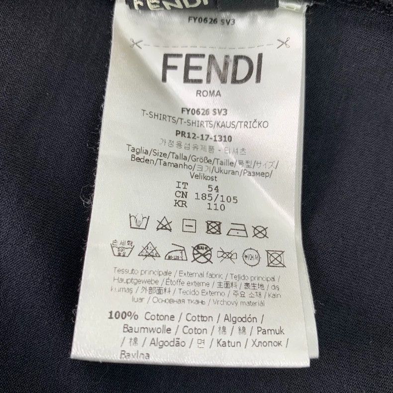 Fendi Fendi Black Monster Eyes TShirt Size US XL / EU 56 / 4 - 7 Thumbnail