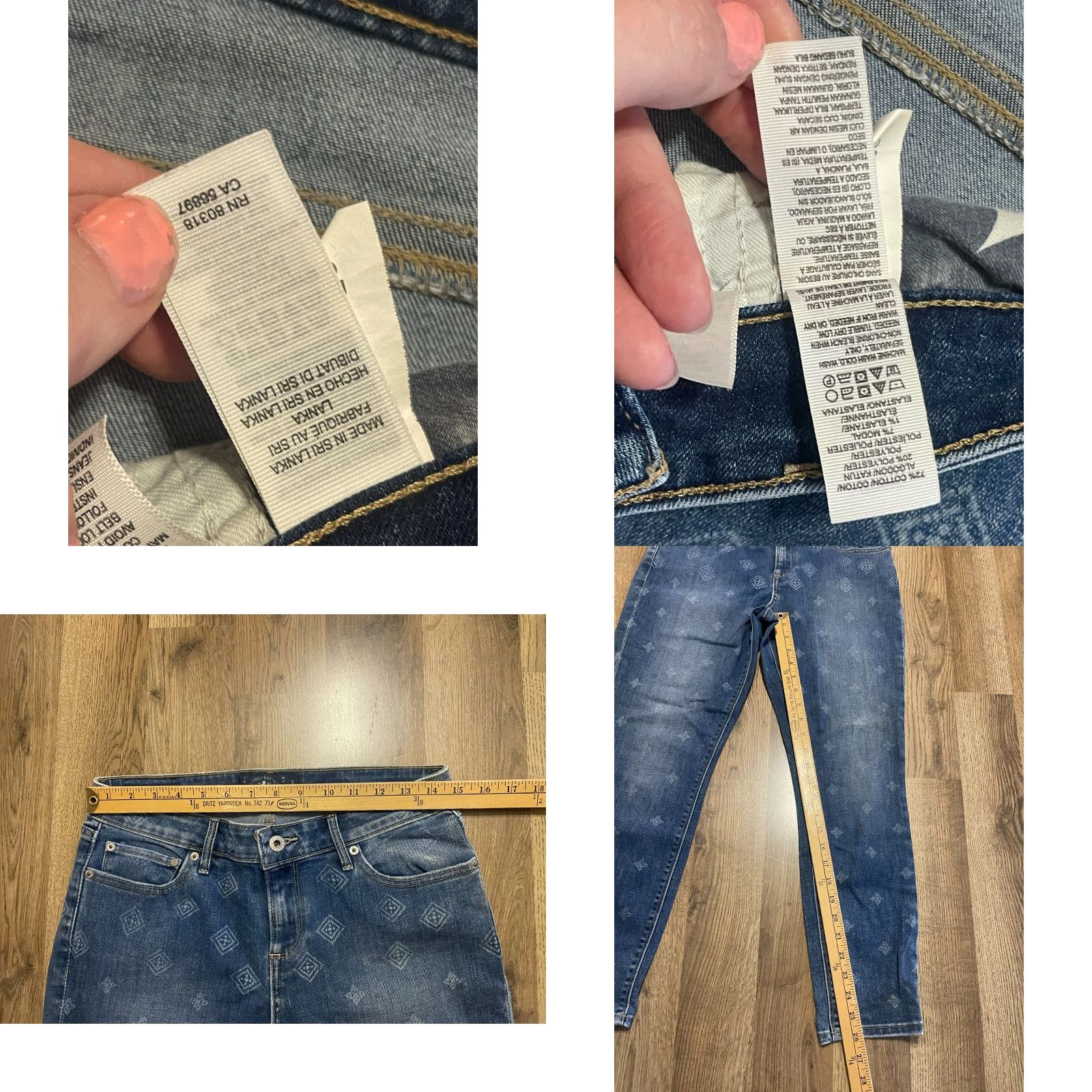 Lucky Brand Lucky Brand Jeans Women 8/29 Blue Denim Lolita Capri Skinny Pockets Vintage? No Size 30" / US 8 / IT 44 - 8 Thumbnail