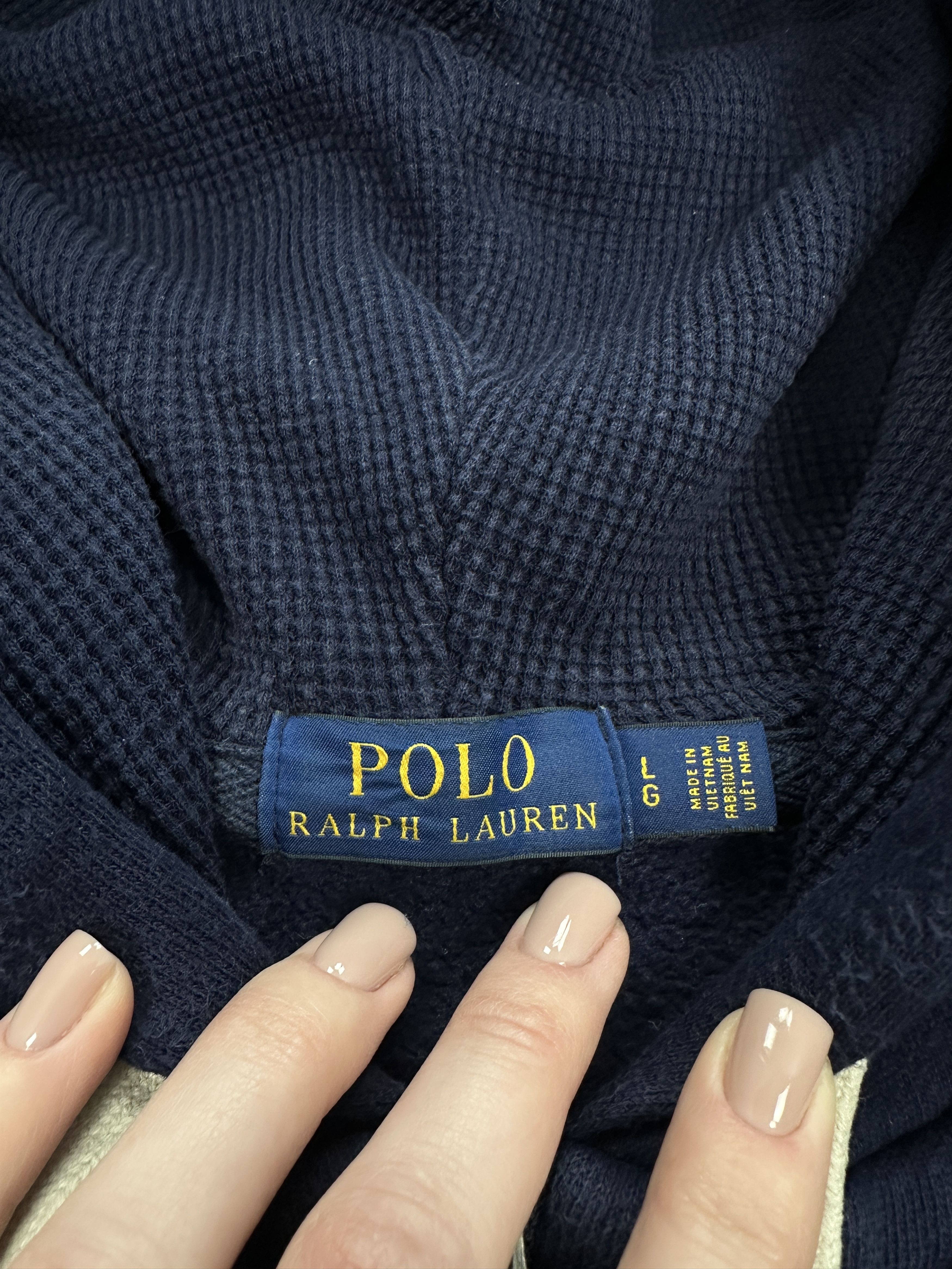 Polo Ralph Lauren × Ralph Lauren × Vintage Polo Ralph Lauren Vintage Mens Zip Hoodie Size US L / EU 52-54 / 3 - 6 Thumbnail