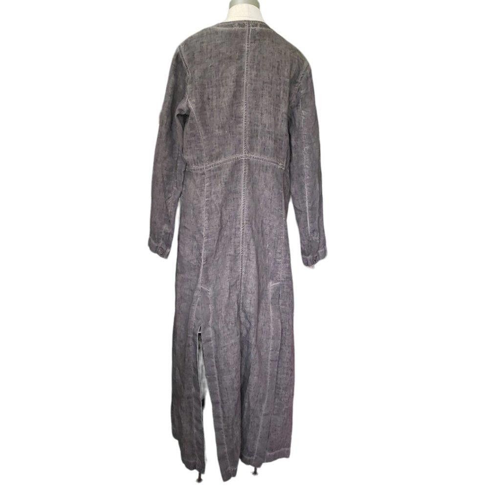 Designer CT333a Peruvian Connection Charcoal Gray Denim Duster 12 Size XL / US 12-14 / IT 48-50 - 3 Thumbnail
