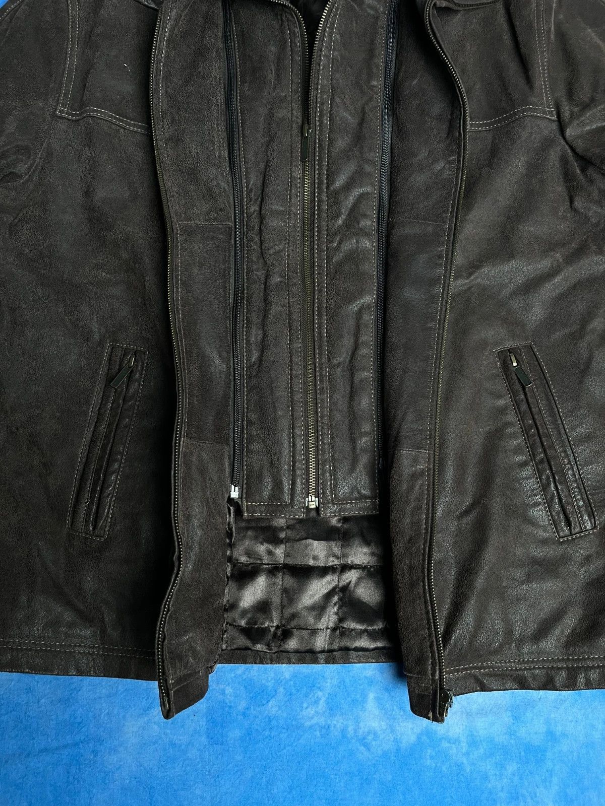 Vintage Vintage Avant Garde Leather Jacket Japan Style with Faux Fur Size US M / EU 48-50 / 2 - 6 Thumbnail