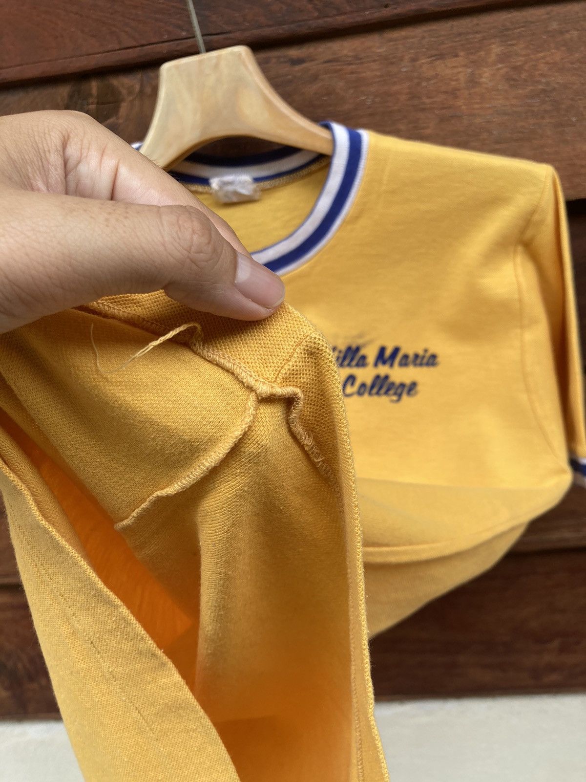 Vintage VINTAGE 60s/70s VELVA SHEEN Villa Maria College Ringer Size US M / EU 48-50 / 2 - 5 Thumbnail