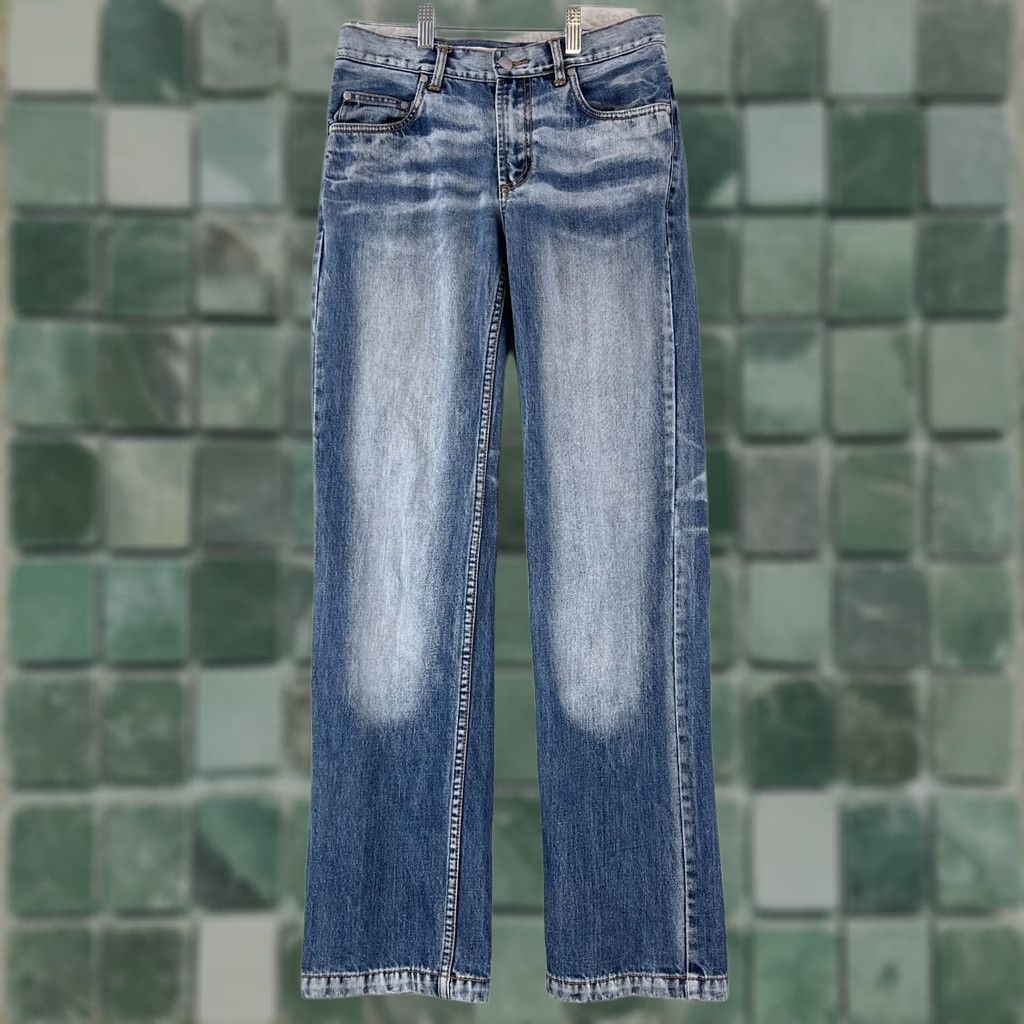 Denime Tough JeanSmith Jeans Mens 28x30 Blue Denim Straight Leg Vintage USA Cowboy Logo 5-Pocket Regular Fit Jeans Mens Size US 28 / EU 44 - 1 Thumbnail