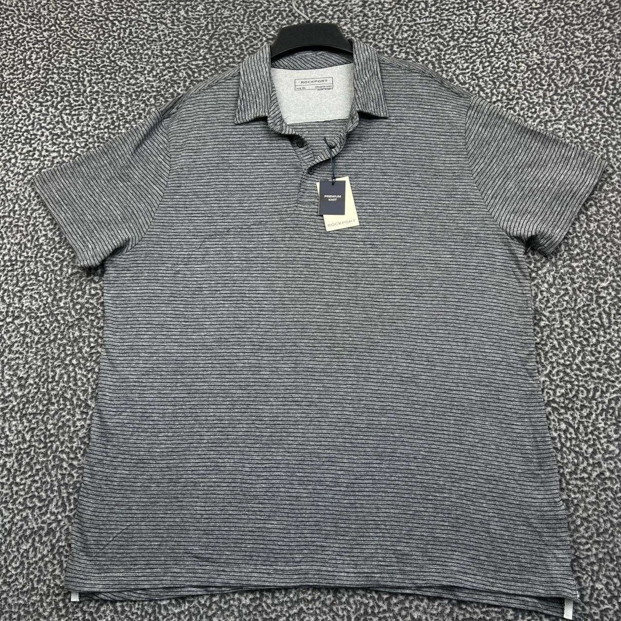 Rockport Rockport Golf Polo Shirt Men Striped Short Sleeve Cotton XL Size US XL / EU 56 / 4 - 1 Thumbnail