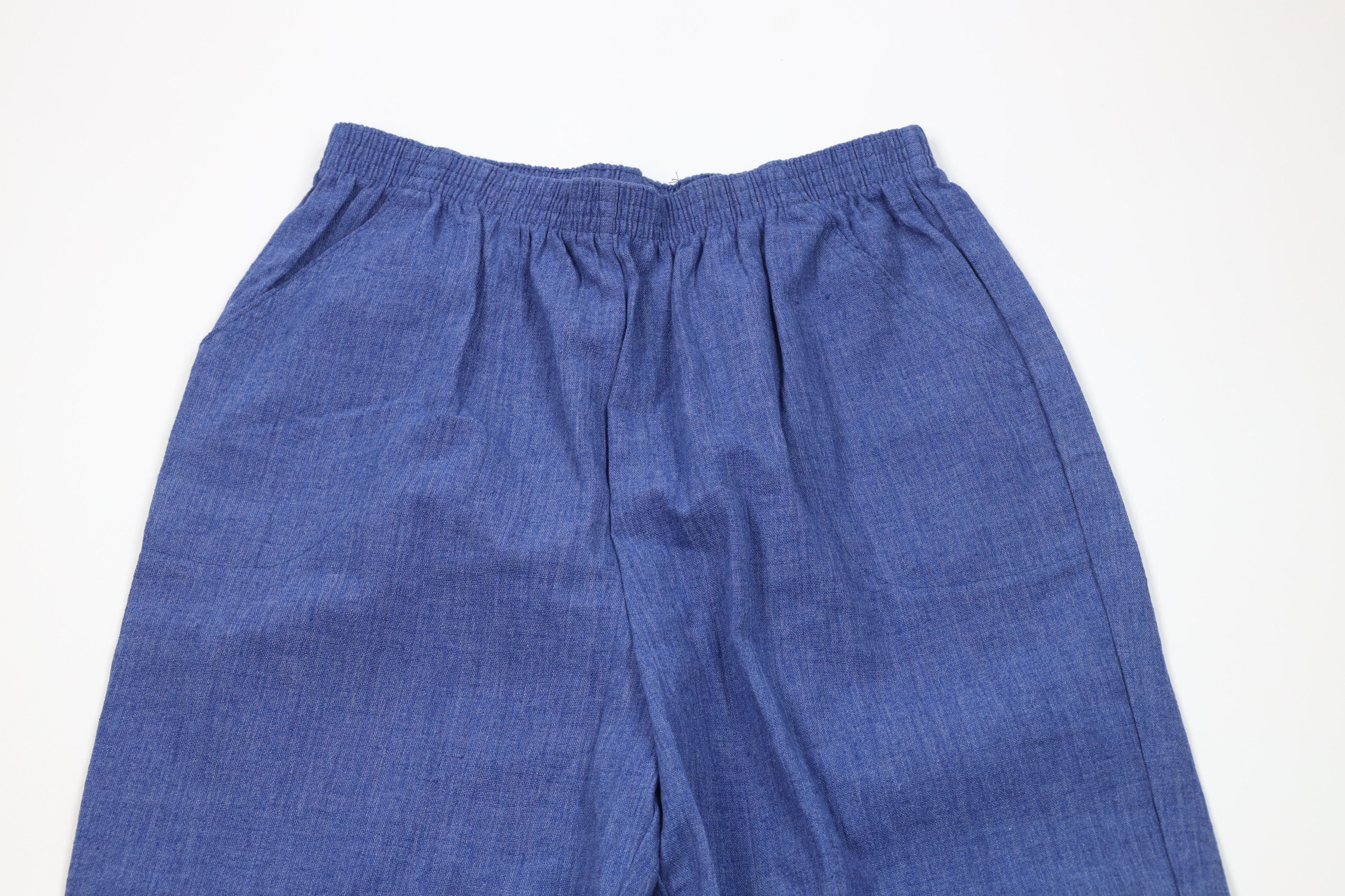 Vintage Vintage 90s StreetwearTapered Leg Harem Pants Blue USA Size 38" / US 16 / IT 52 - 2 Thumbnail