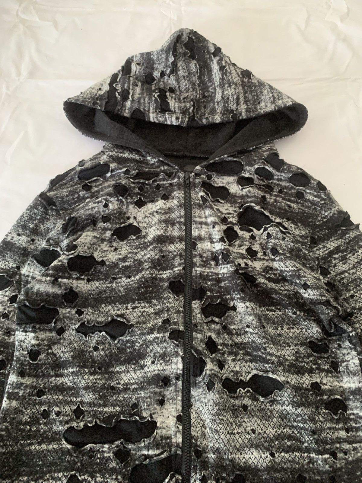 Kapital Japanese Snake Skin Double Layer distressed hoodie Size US M / EU 48-50 / 2 - 5 Thumbnail