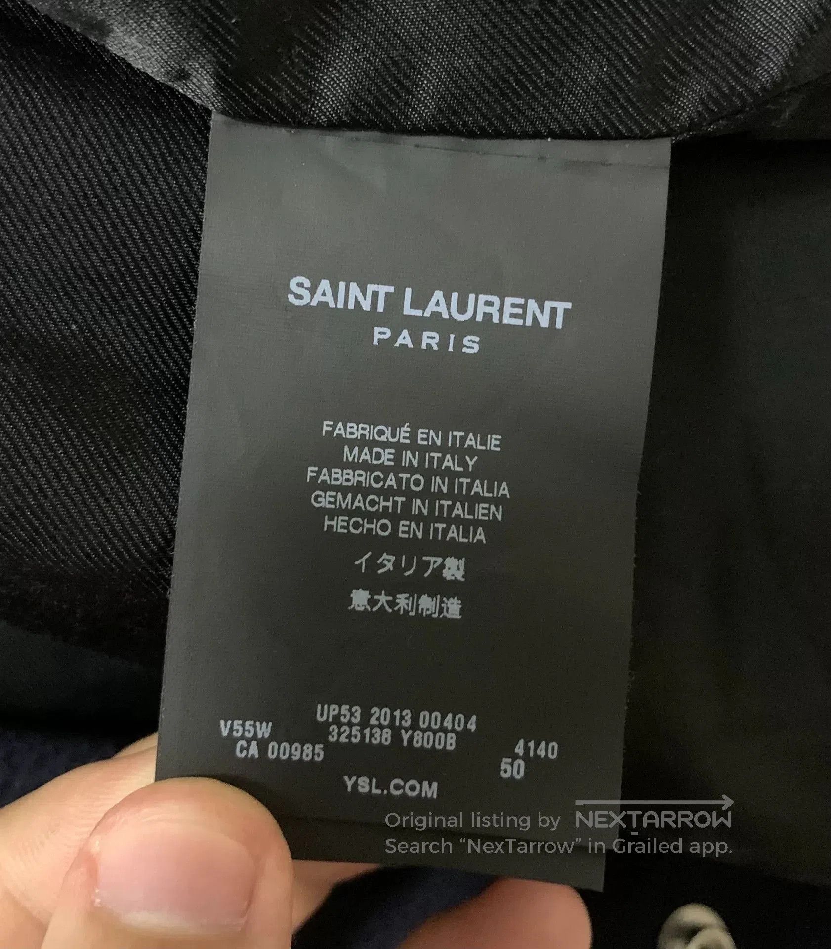 Saint Laurent Paris Saint Laurent Blue Wool Baseball Jacket. Size US M / EU 48-50 / 2 - 4 Thumbnail