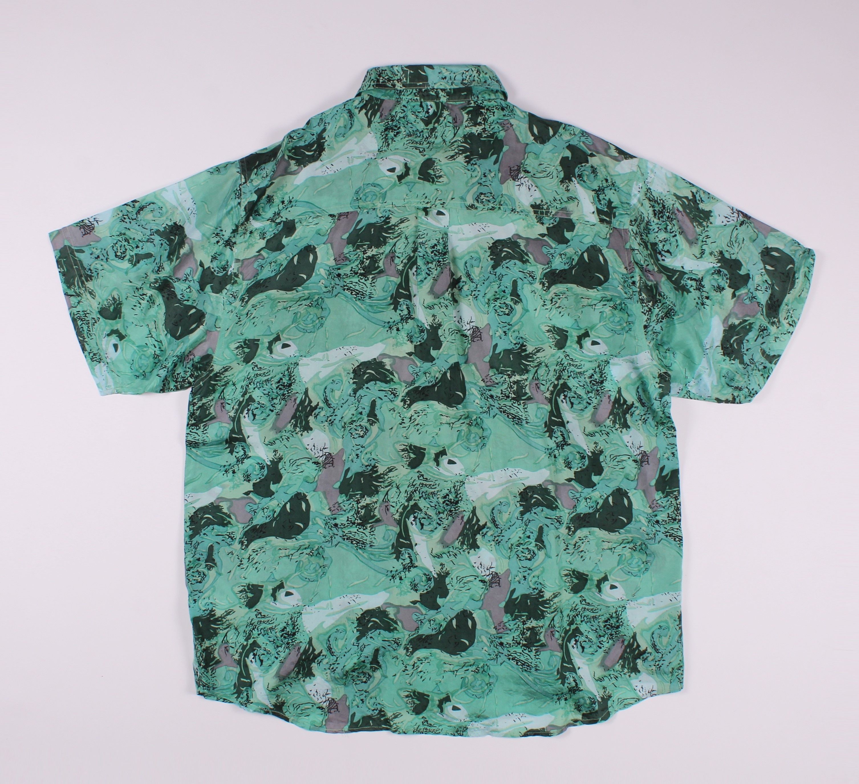 Vintage Vintage Marco Giordani Abstract Pattern Light Silk Shirt Size US XL / EU 56 / 4 - 6 Thumbnail