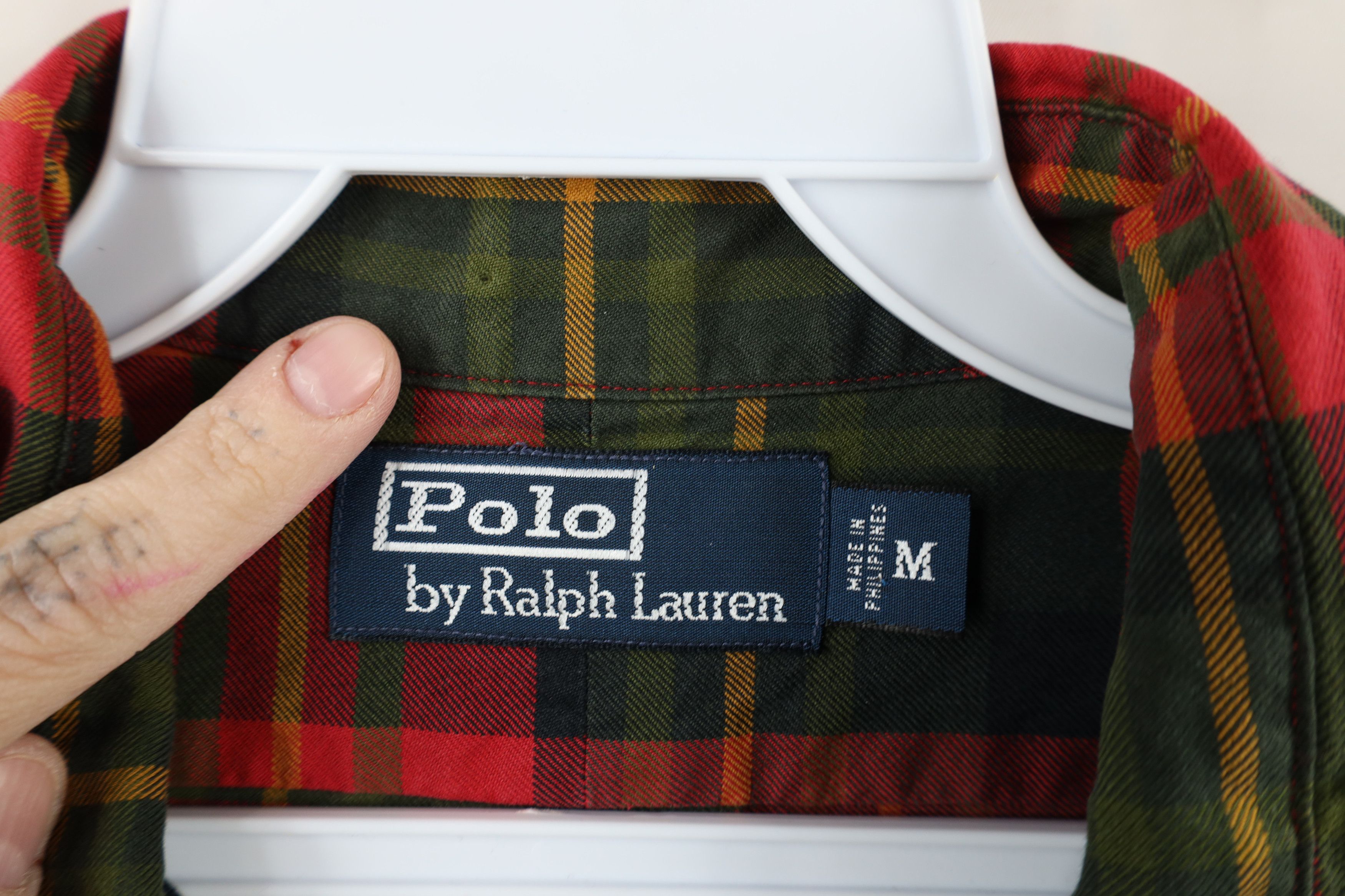Polo Ralph Lauren Vintage 90s Ralph Lauren Rainbow Plaid Flannel Button Shirt Size US M / EU 48-50 / 2 - 6 Thumbnail
