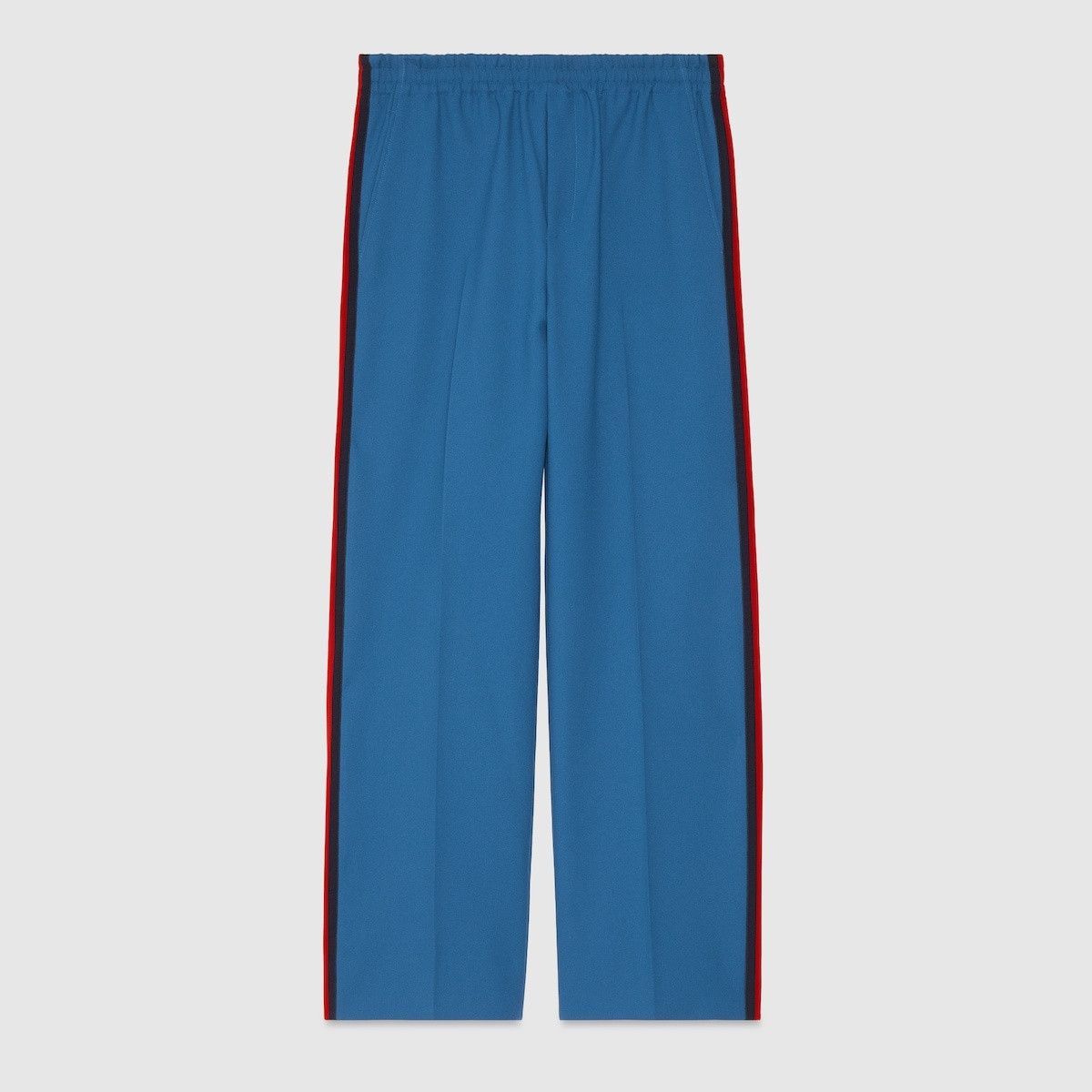 Gucci o1loc1c0226 762510 Fluid Drill Pant With Web Detail in Blue Size US 26 / EU 42 - 1 Thumbnail