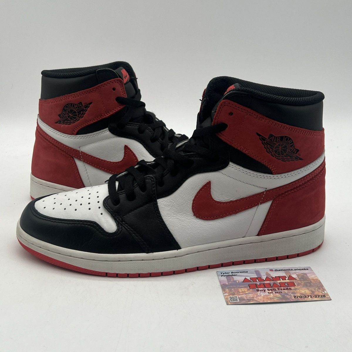 Air Jordan 1 high best hand in the game track red
