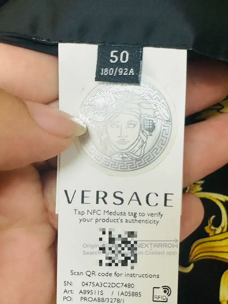 Versace Versace Cotton jacket coat Size US L / EU 52-54 / 3 - 8 Thumbnail