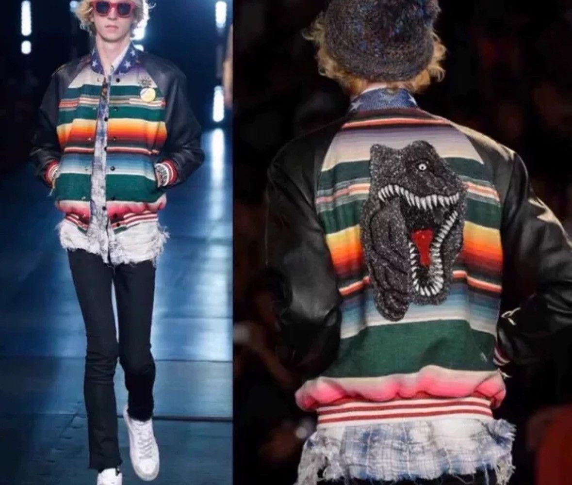 Saint Laurent Paris × Yves Saint Laurent Saint Laurent slp16SS Blue and White Shirt2412-Nextarrow Size US M / EU 48-50 / 2 - 6 Thumbnail