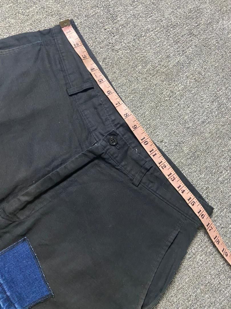 Comme des Garcons Comme des Garcons Black Drop Crotch Patchwork Pants (185) Size US 32 / EU 48 - 11 Thumbnail