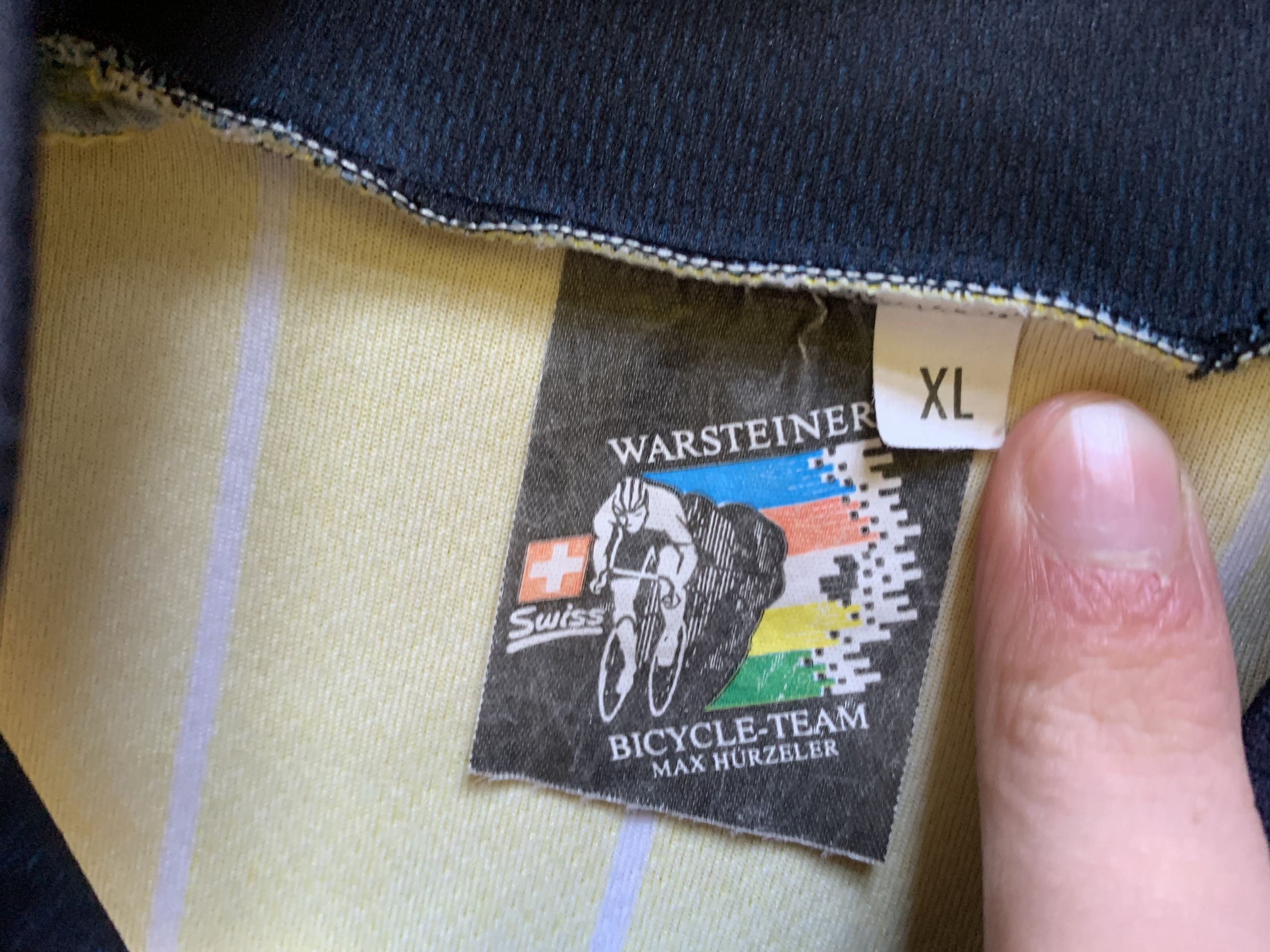 Bicycle × Sports Specialties Warsteiner Hurzeler Vintage Cycling Jersey Size US XL / EU 56 / 4 - 6 Thumbnail